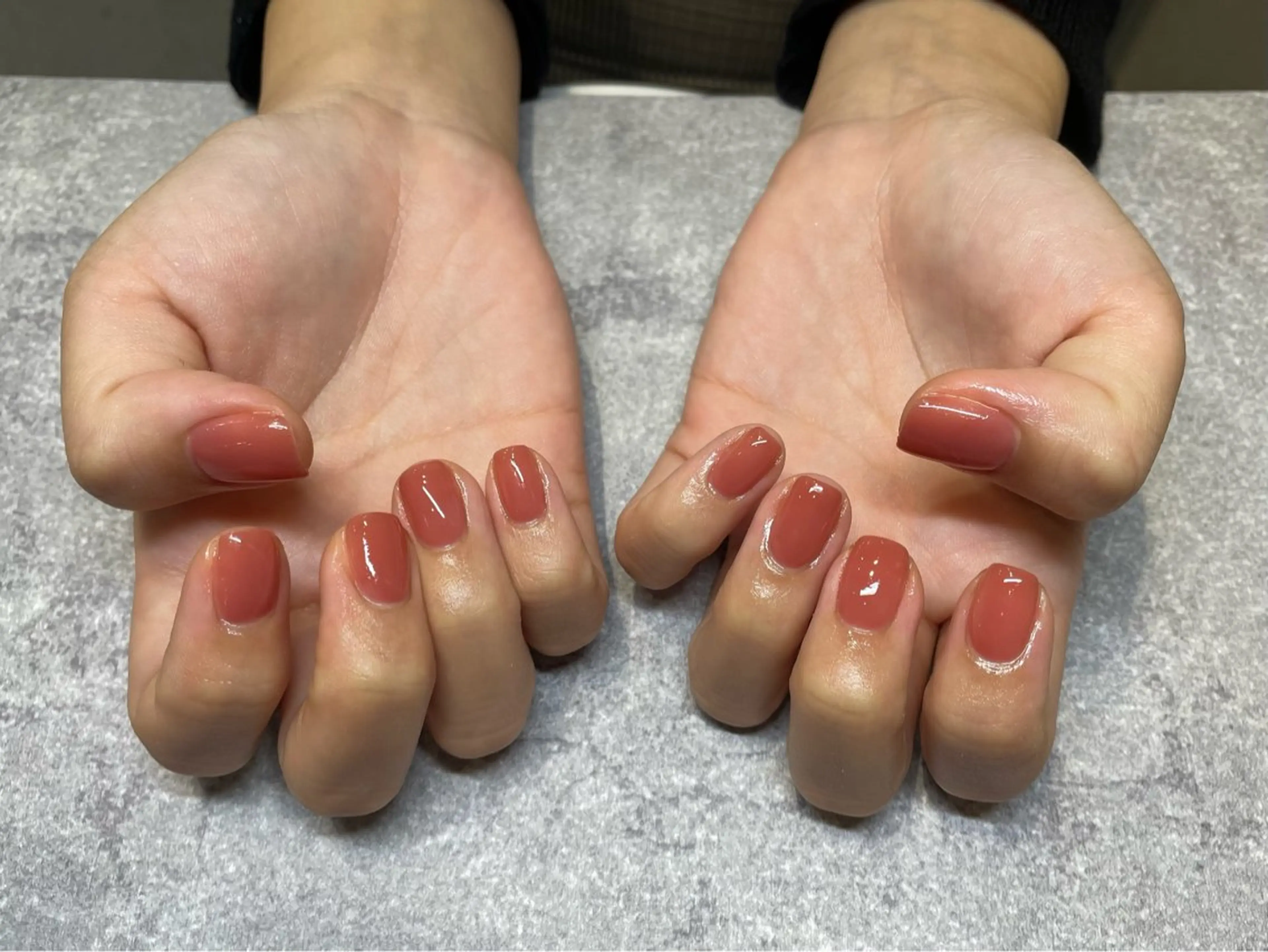 ネイル ワンカラーネイル ピンク mieux MOEKAのネイルデザイン