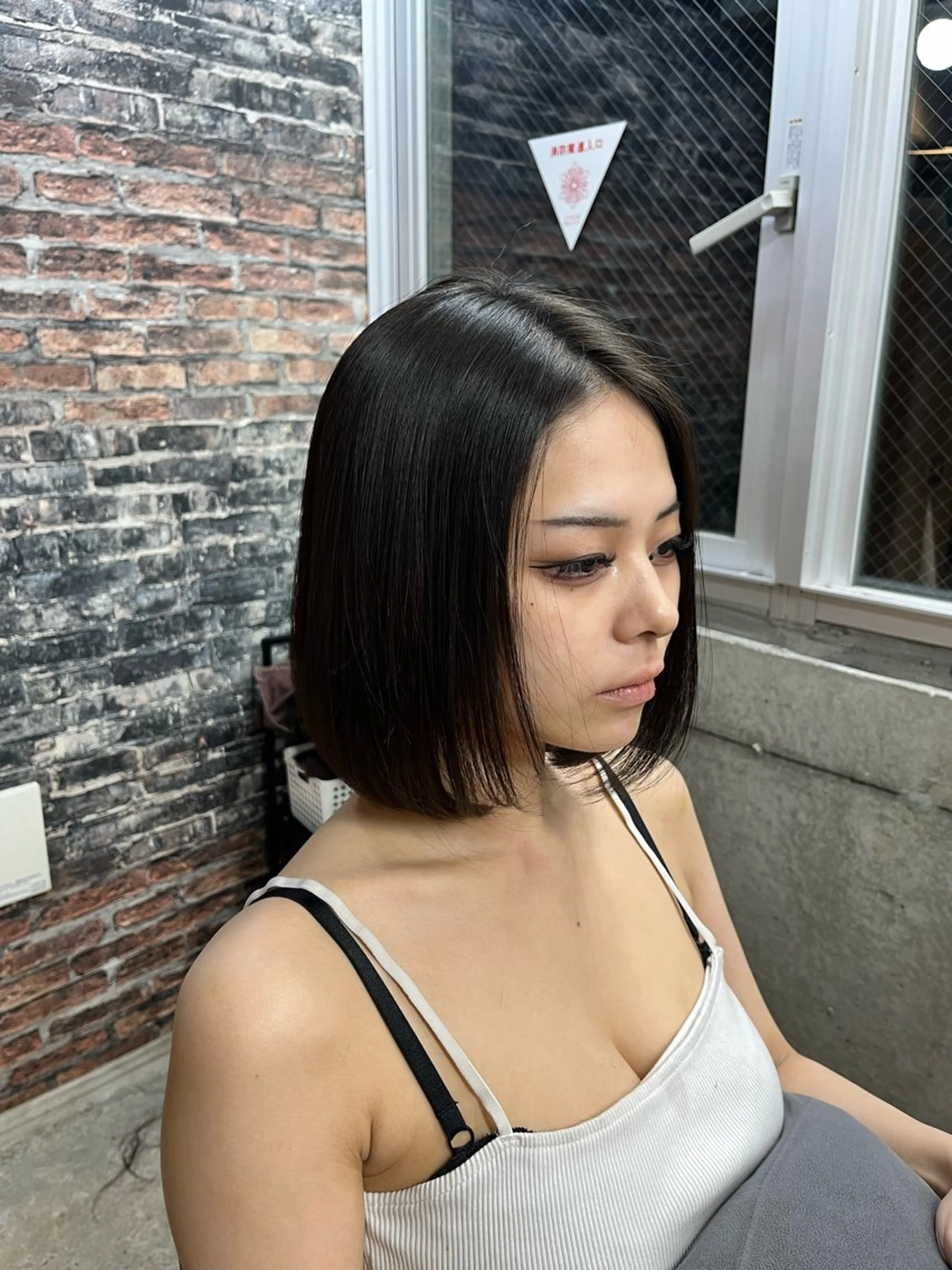 ミディアム カット 縮毛矯正 トリートメント 新宿No.1艶髪矯正 美艶カラー/FUKAのヘアスタイル