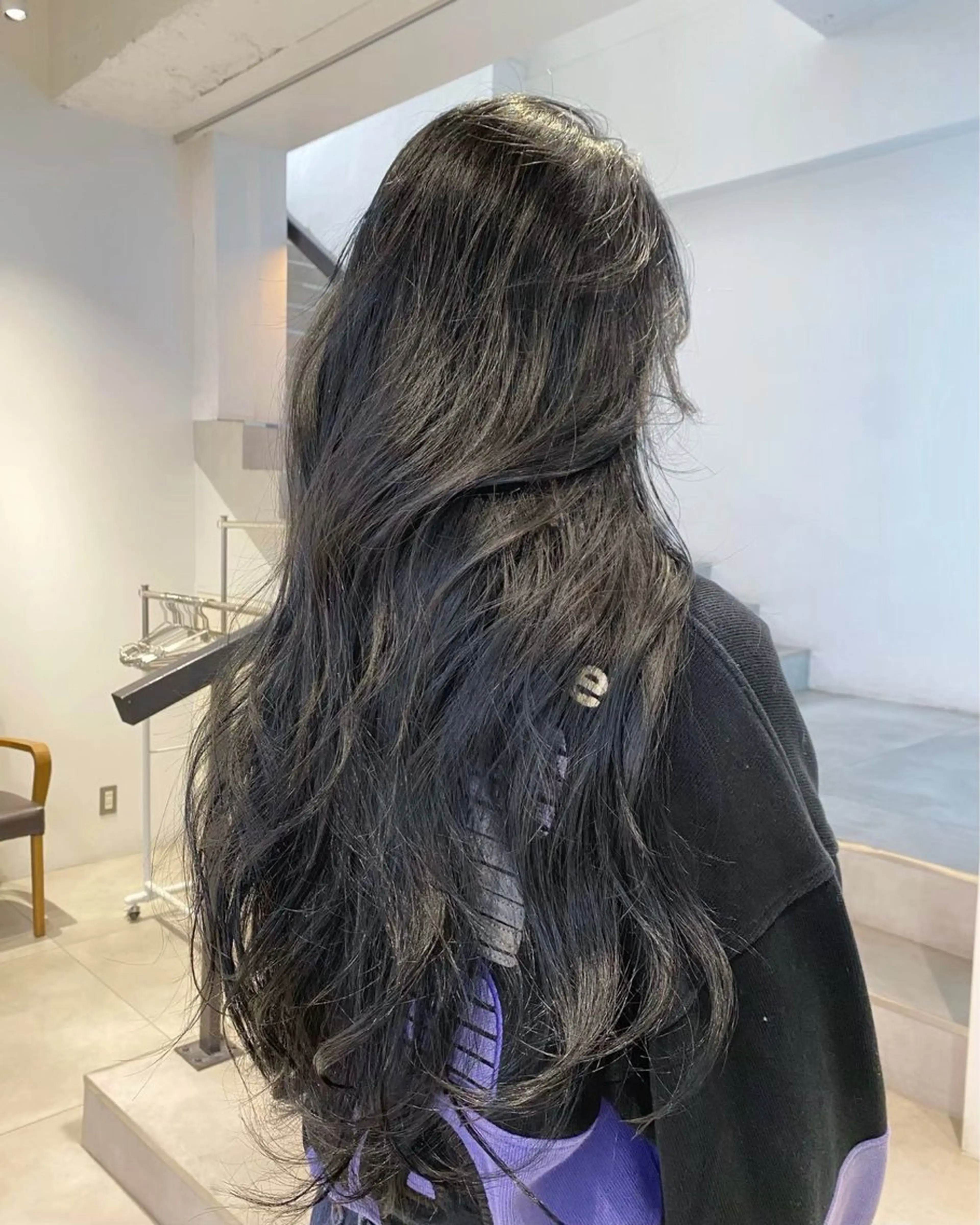 ロング カラー ヘアカラー 韓国風🇰🇷透明感 color☁️カナトのヘアスタイル