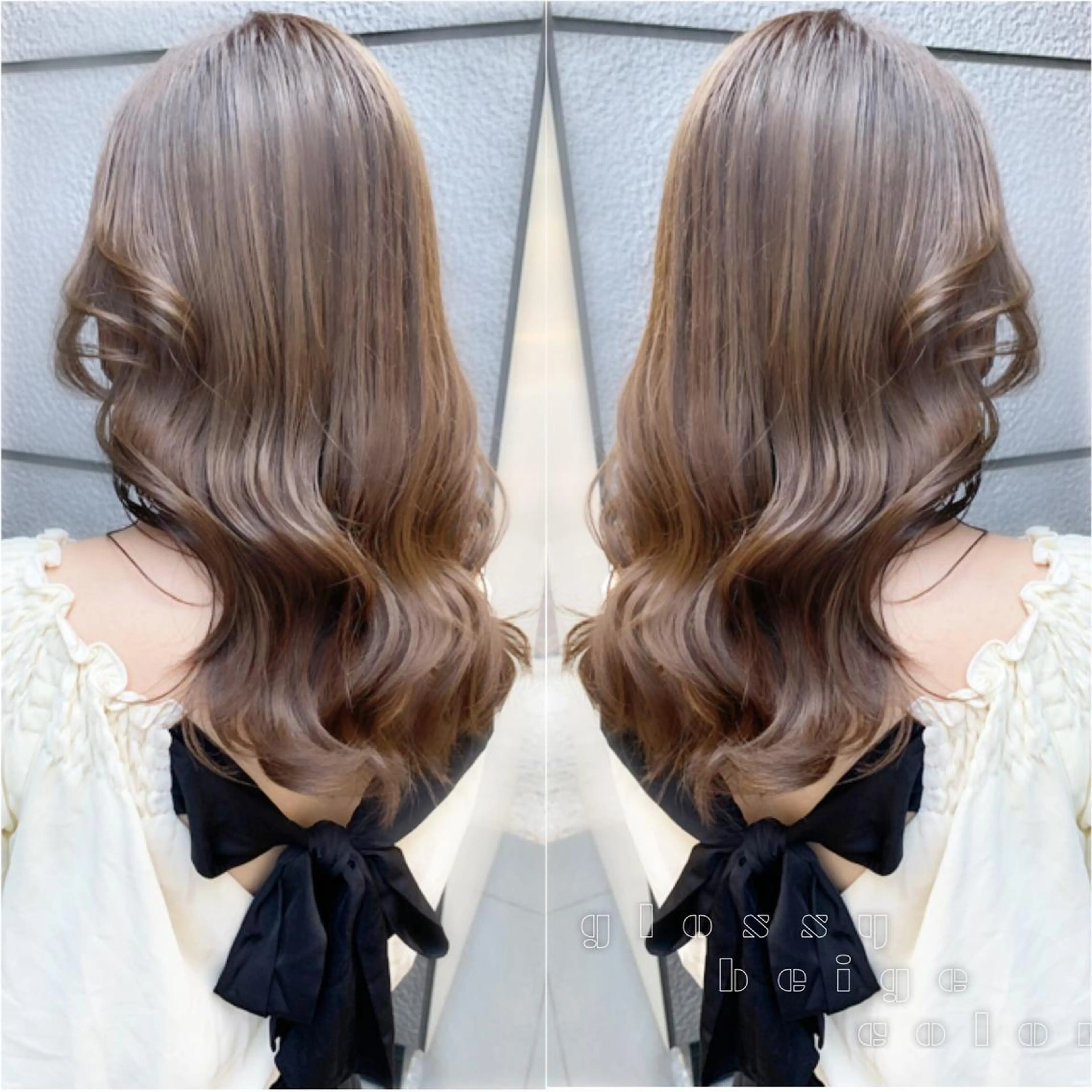 ロング カラー ベージュカラー 透明感カラー グレージュ ボブ カット ヘアカラー トリートメント レイヤー専門家 ダブルカラー修のヘアスタイル