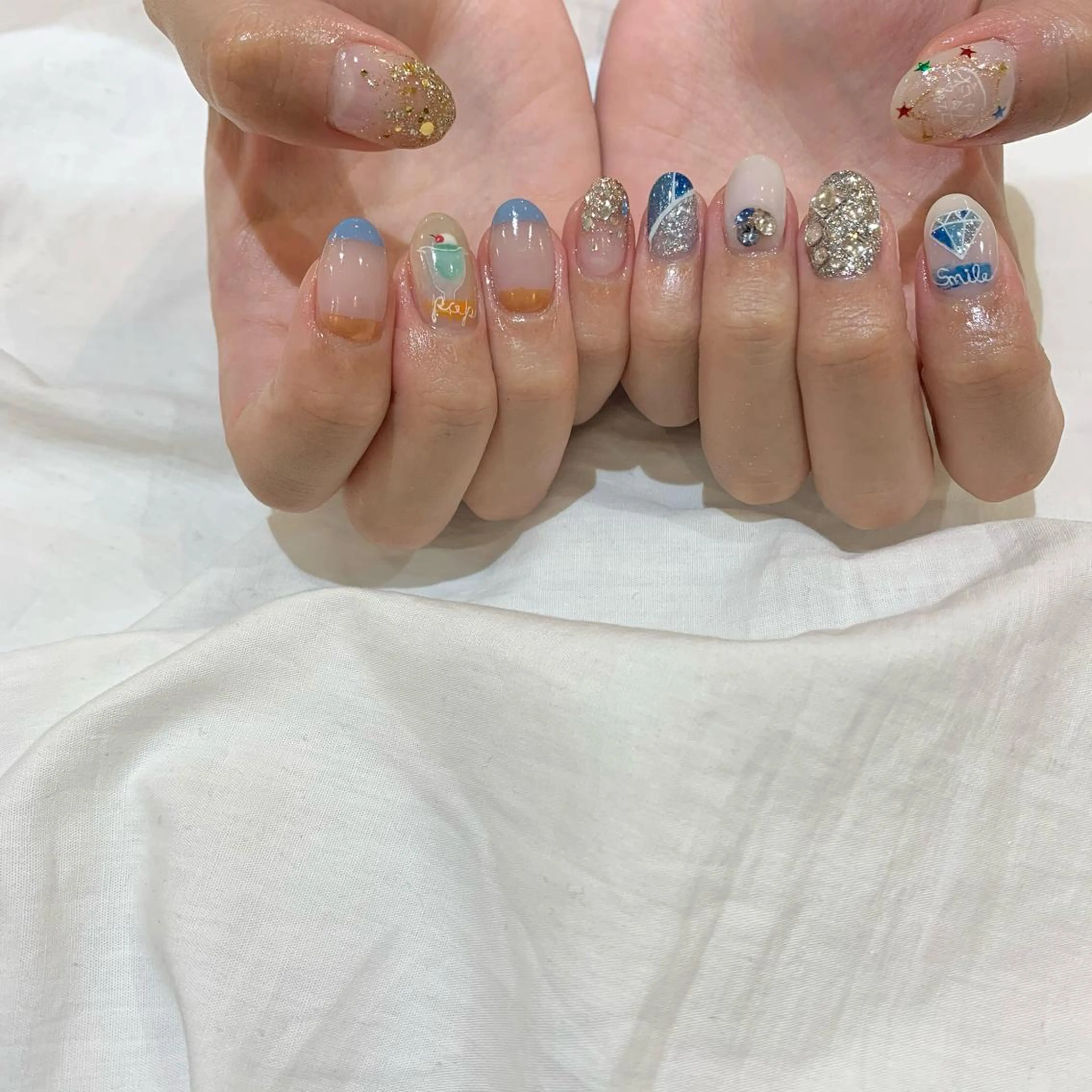 ネイル ハンドネイル 藤原 胡桃のネイルデザイン