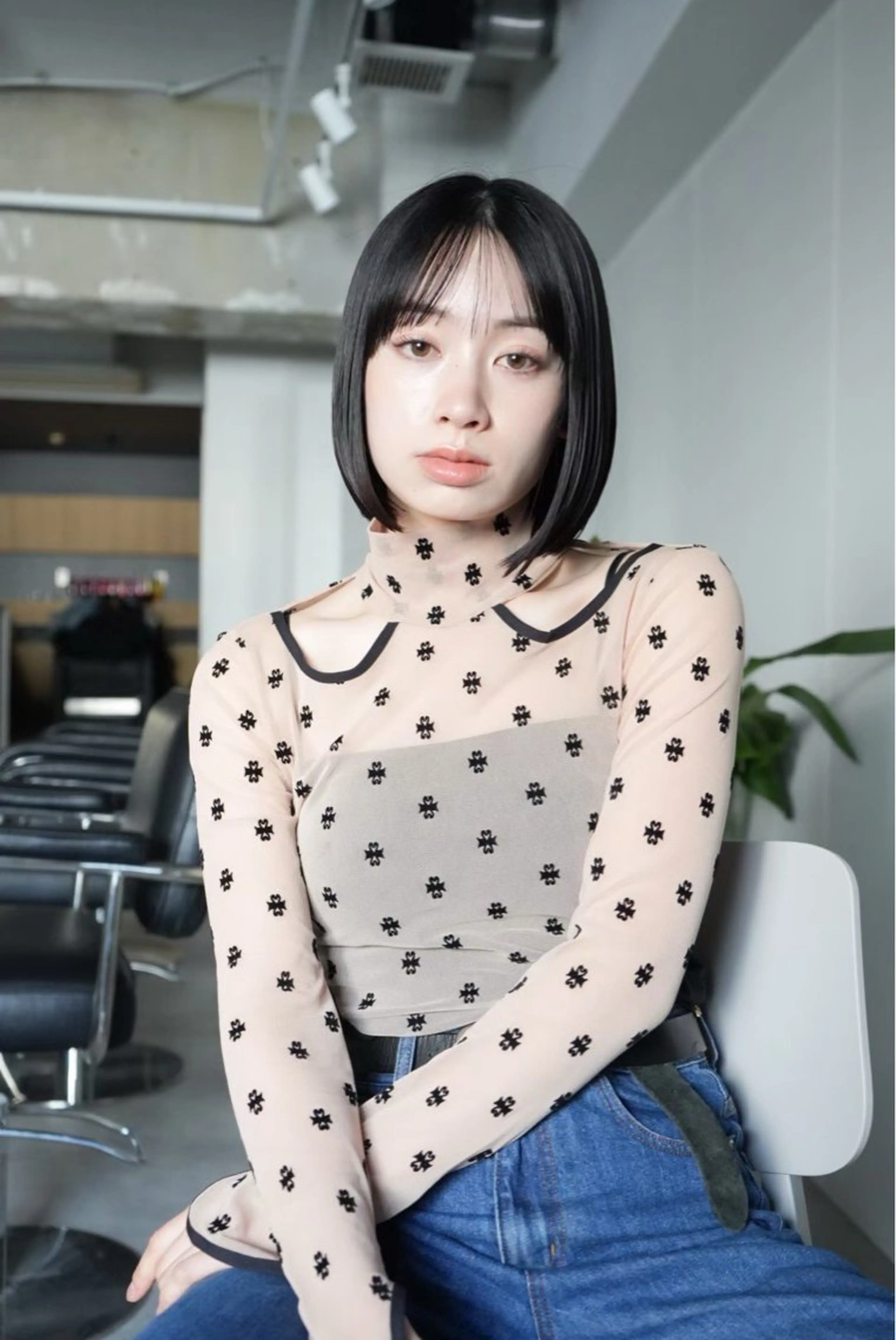 ショート LUVISM ボブ りきカットモデル募集のヘアスタイル