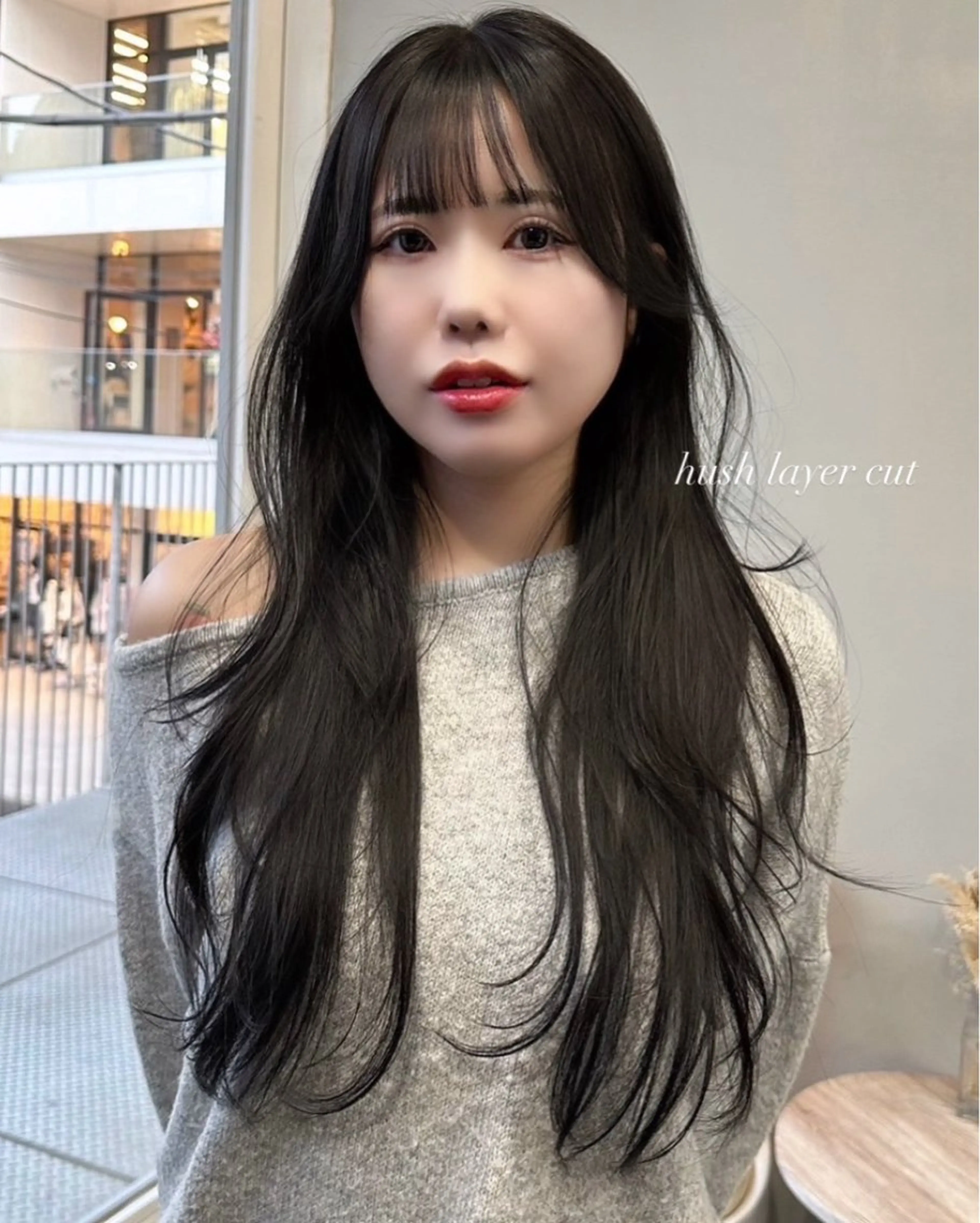 ロング カラー カット ヘアカラー トリートメント ヘアセット 🫧🇰🇷韓国ヘア レイヤー🐺Yutaのヘアスタイル