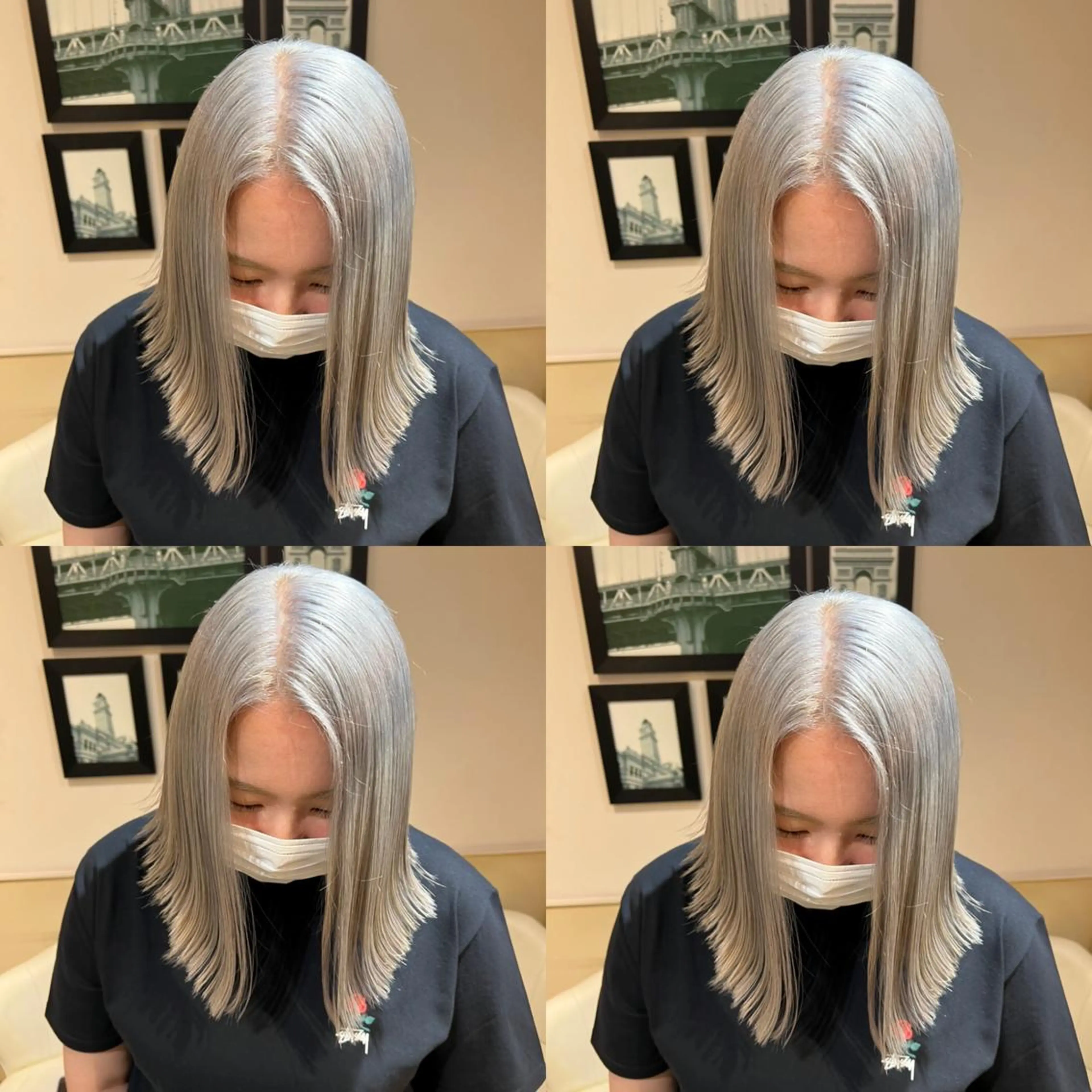 ミディアム カラー カット ヘアカラー トリートメント レイヤー×髪質改善 マネージャー安藤光司のヘアスタイル