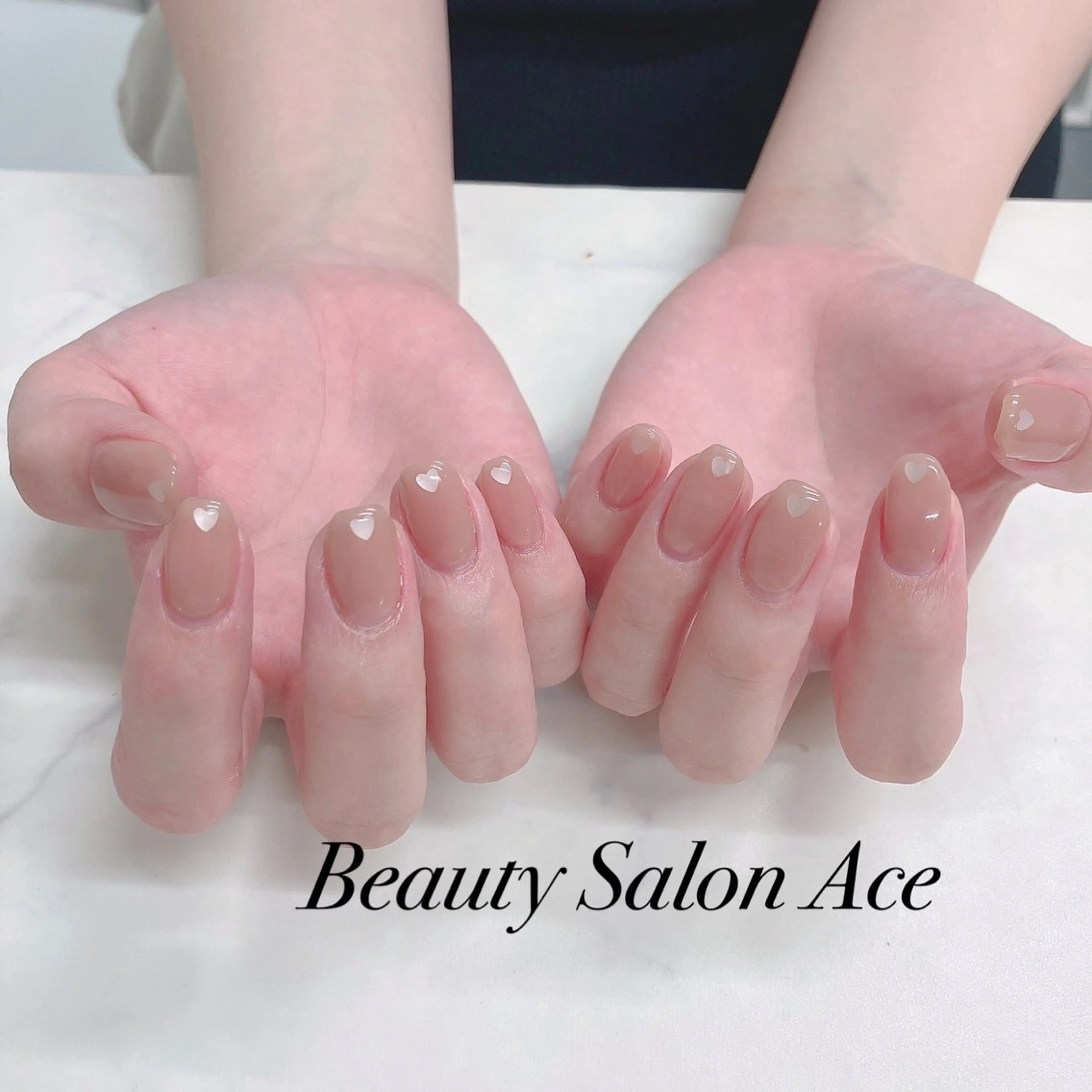 ネイル ハート メンズネイル ワンカラーネイル ハンドネイル ハンドケア 池袋フィルイン Ace♡Nailのネイルデザイン