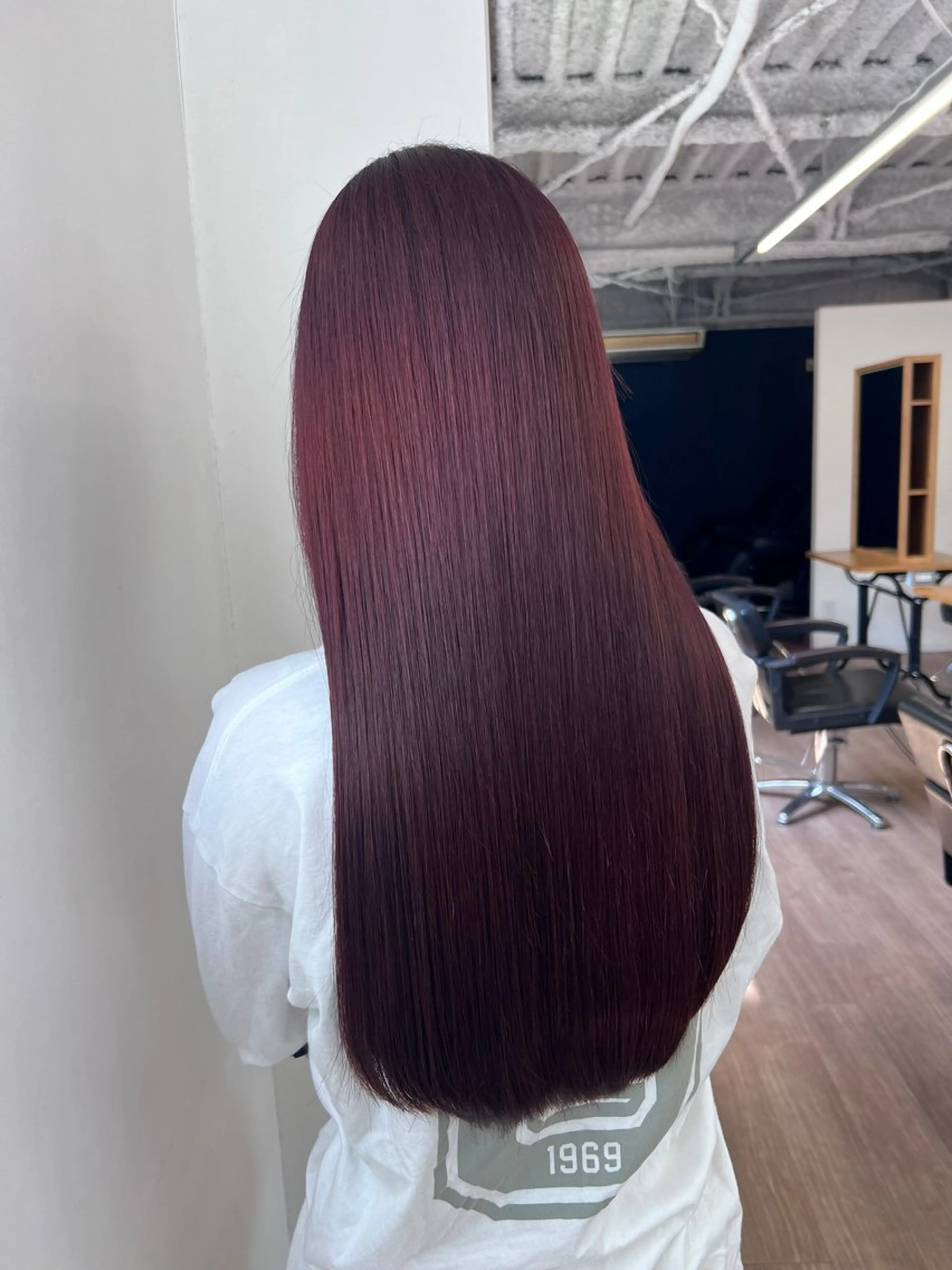 ロング カラー パーマ カット 縮毛矯正 トリートメント 渋谷レイヤーカット❌ 縮毛矯正専門/武田涼のヘアスタイル