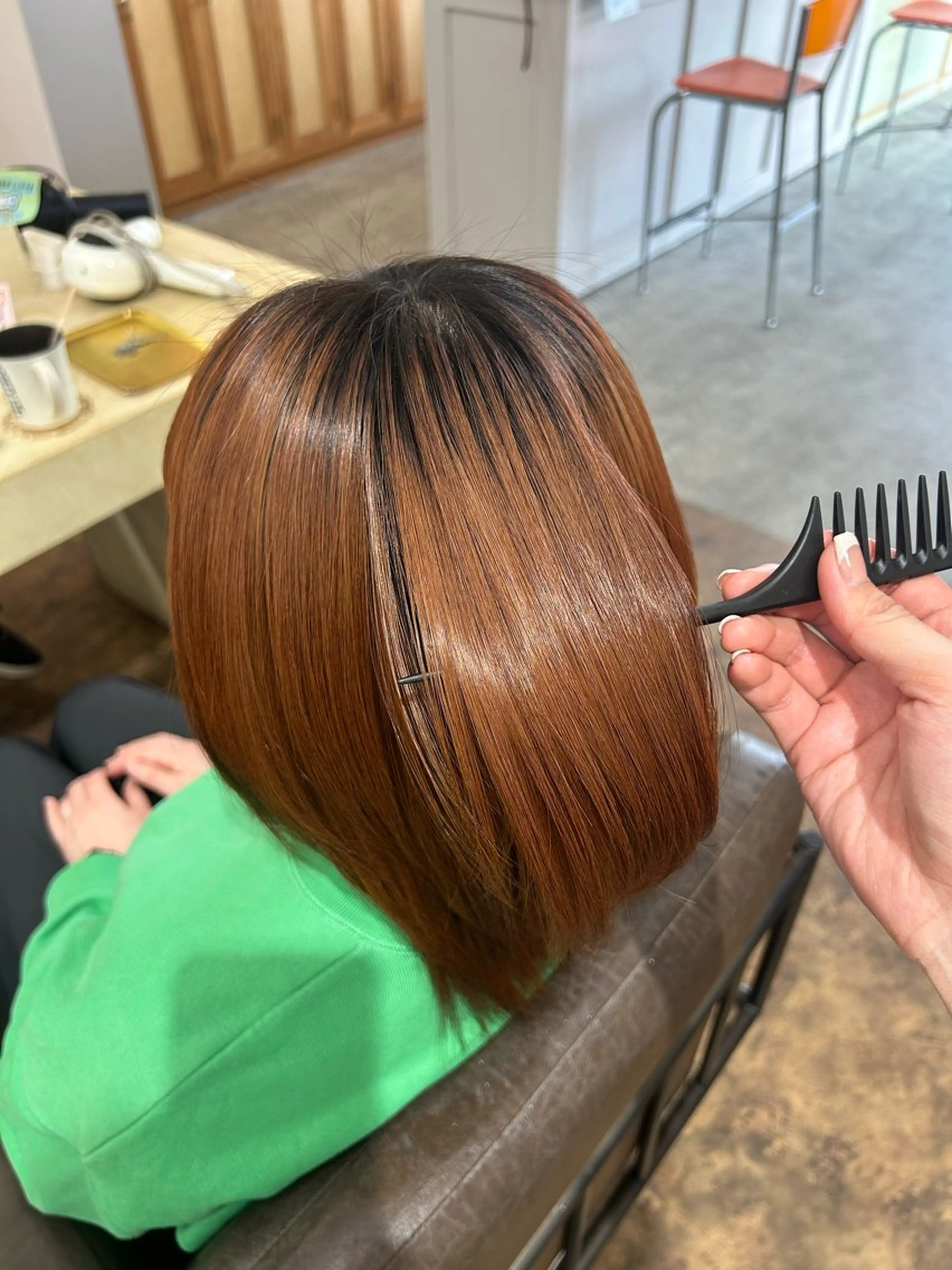 ミディアム ヘアカラー トリートメント YUIMARL SUZUKAのヘアスタイル