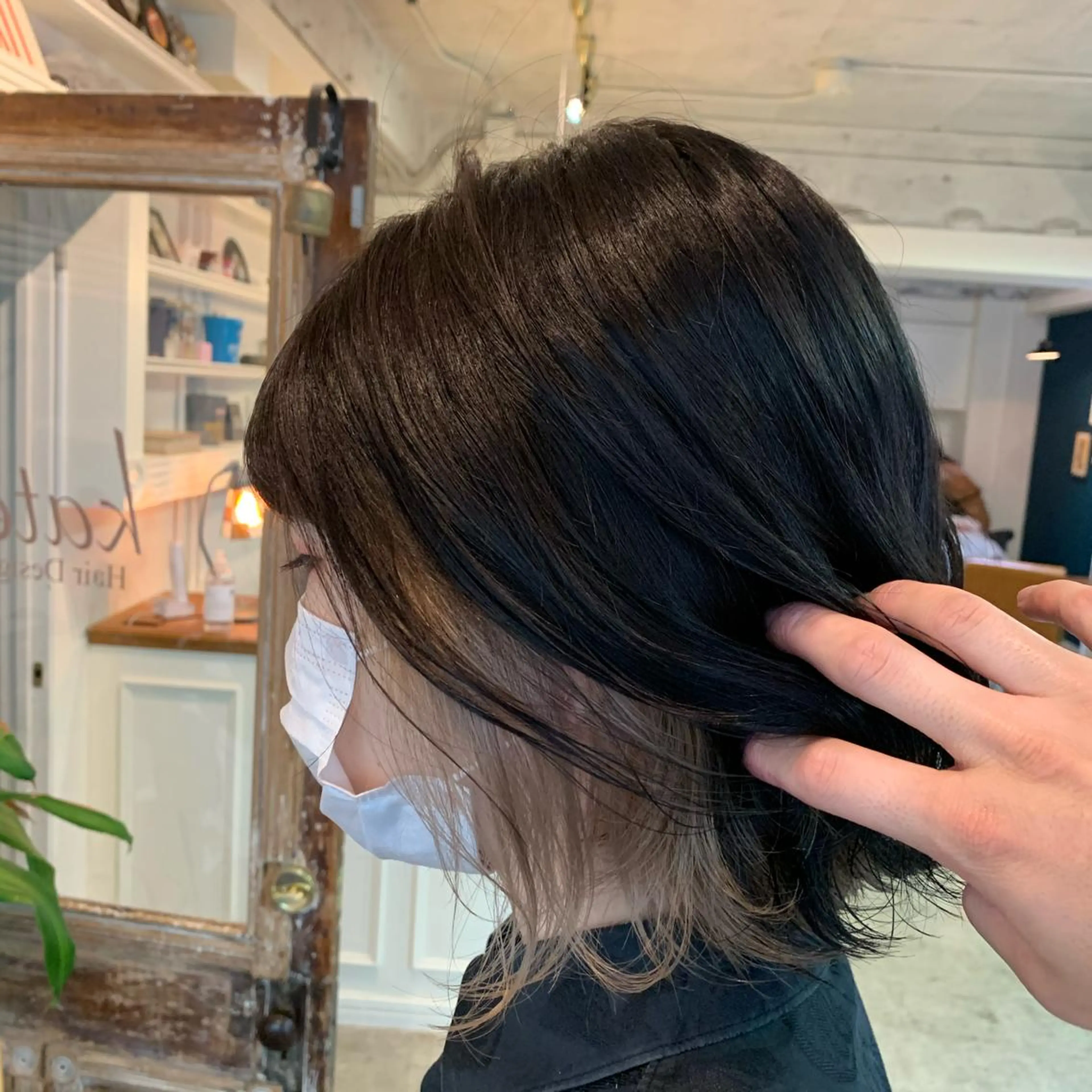 ミディアム カラー ヘアアレンジ ヘアカラー トリートメント 山崎 澪 レイヤーカット/大宮のヘアスタイル