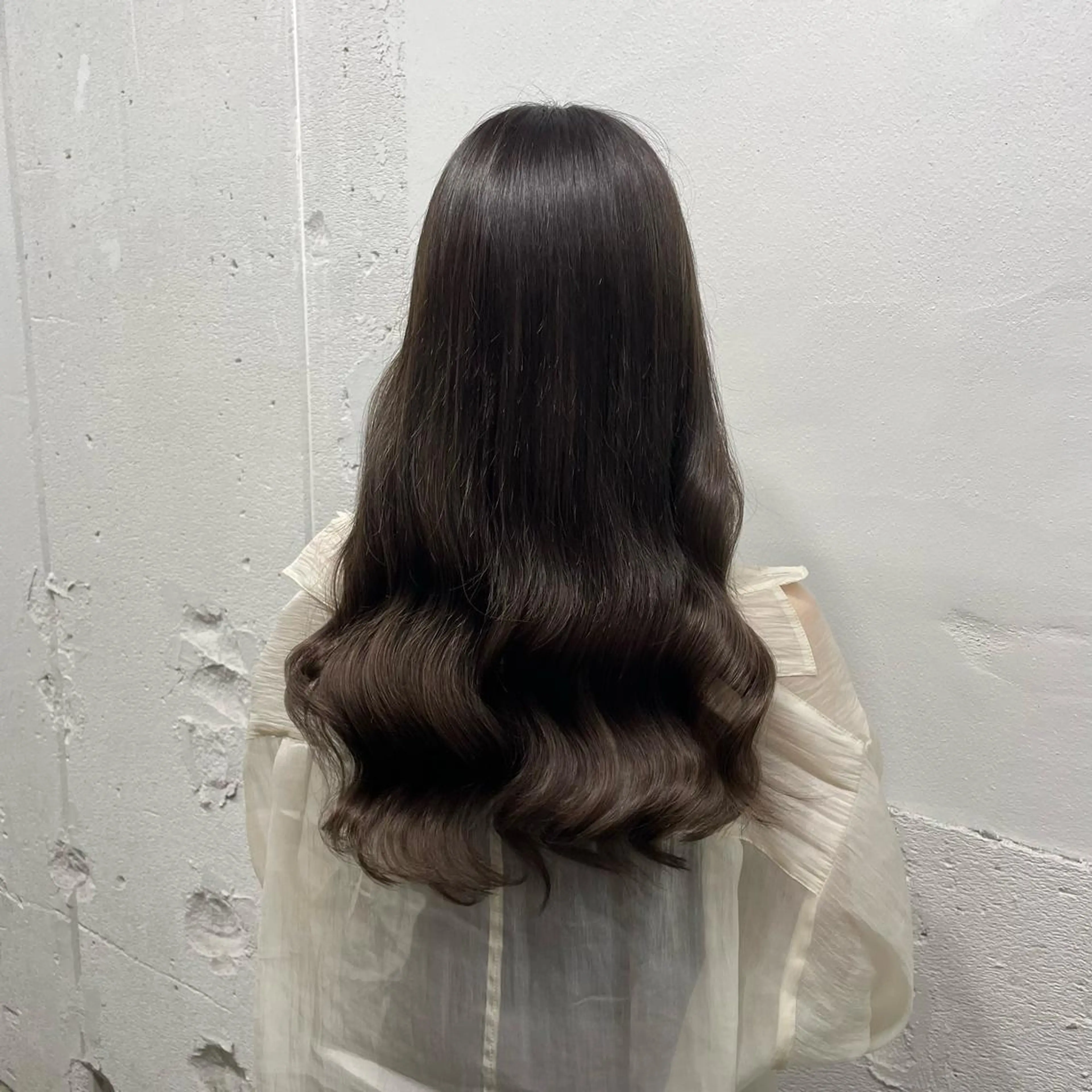 ロング カラー シールエクステ バレイヤージュ ミストバング ダブルカラー  フェイスフレーミング ヘアカラー エクステ 🧡艶髪ちゅるん髪 🫧🧡YUKI❄️のヘアスタイル