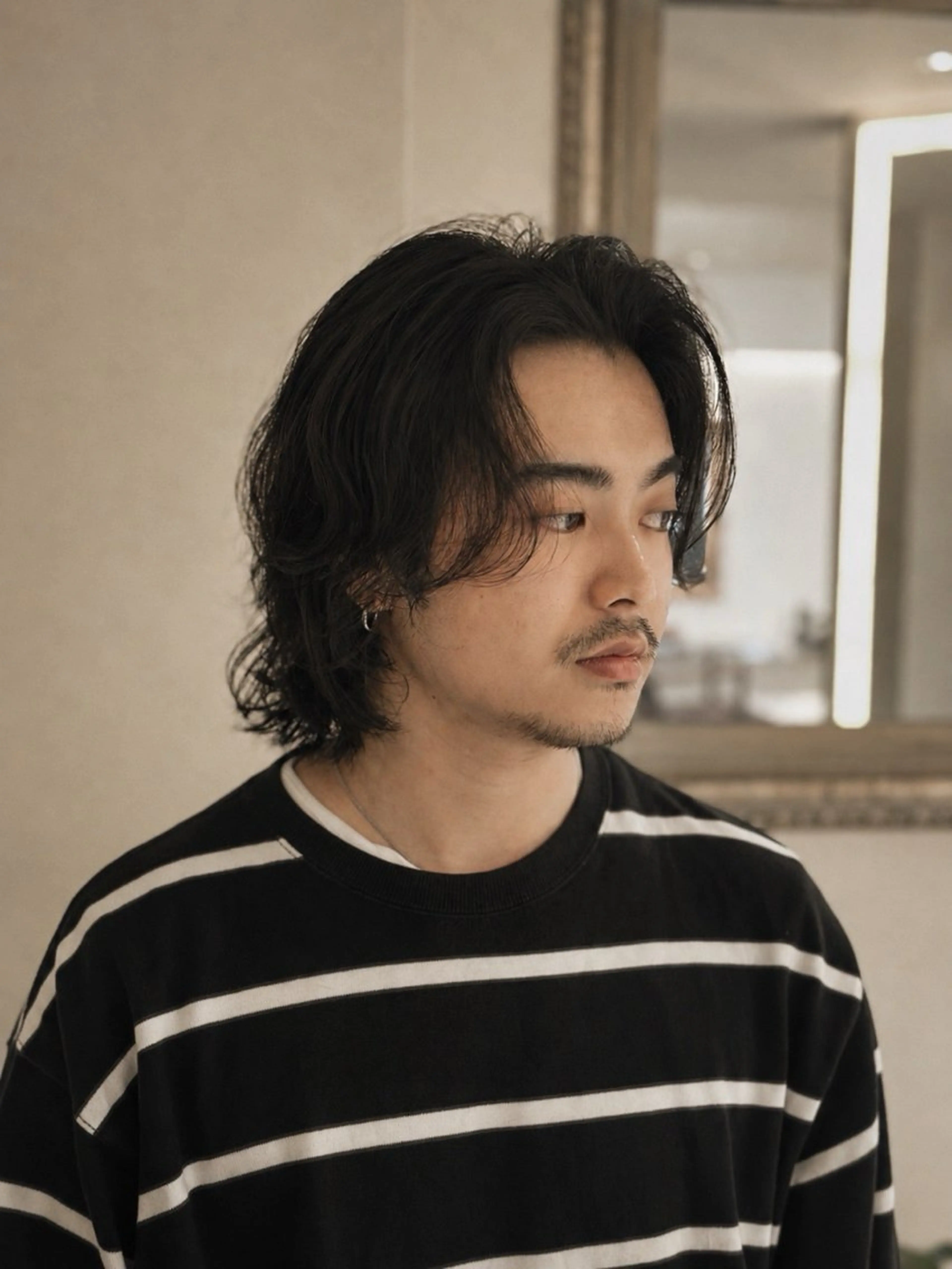 【オープン記念💈】【メンズミディアムカット💇】【スタイリングレクチャー有り✨】【憧れのロン毛再現します】の写真