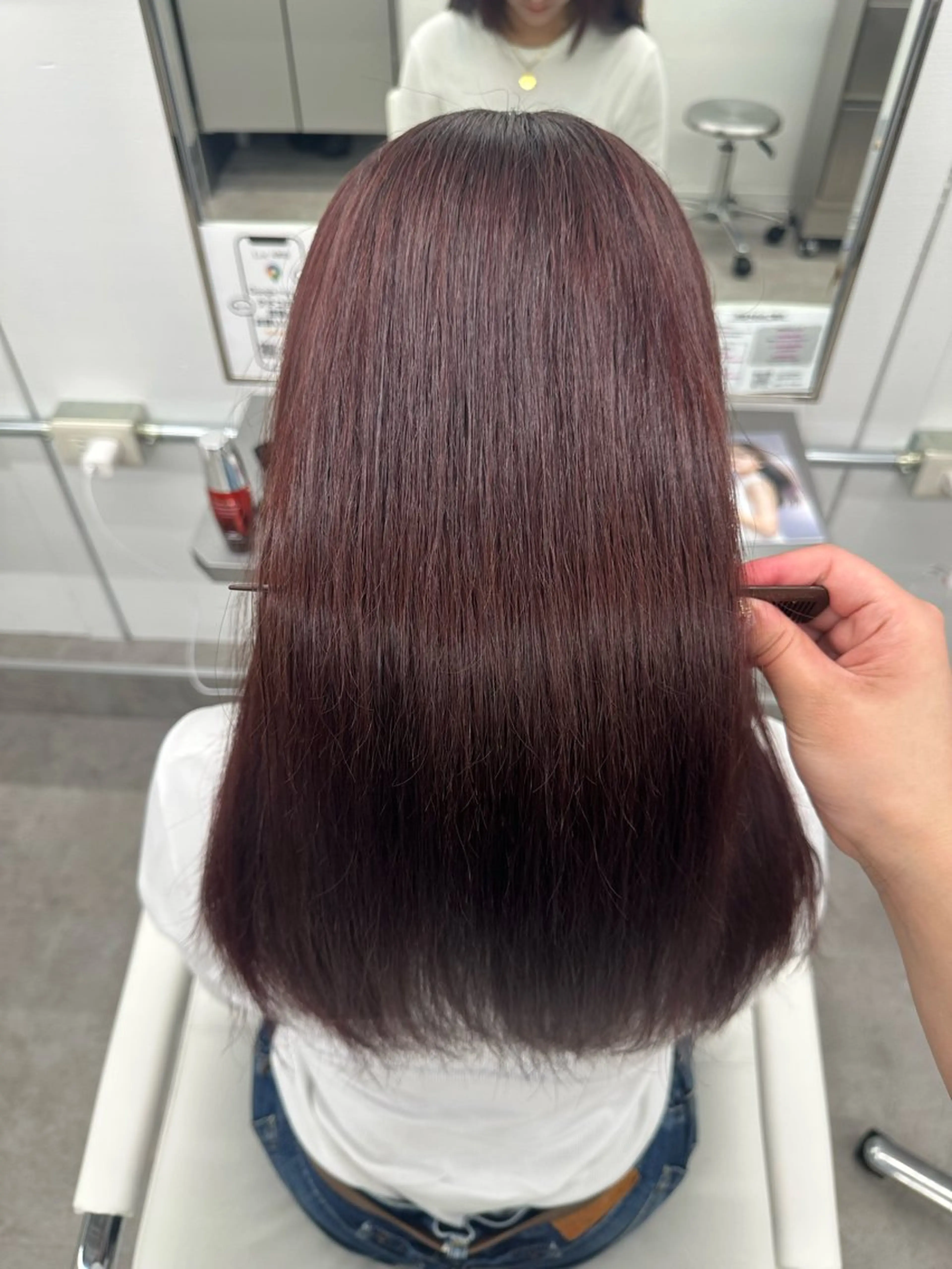 セミロング カラー レッドカラー 🌟モデル募集 /さら🩷のヘアスタイル