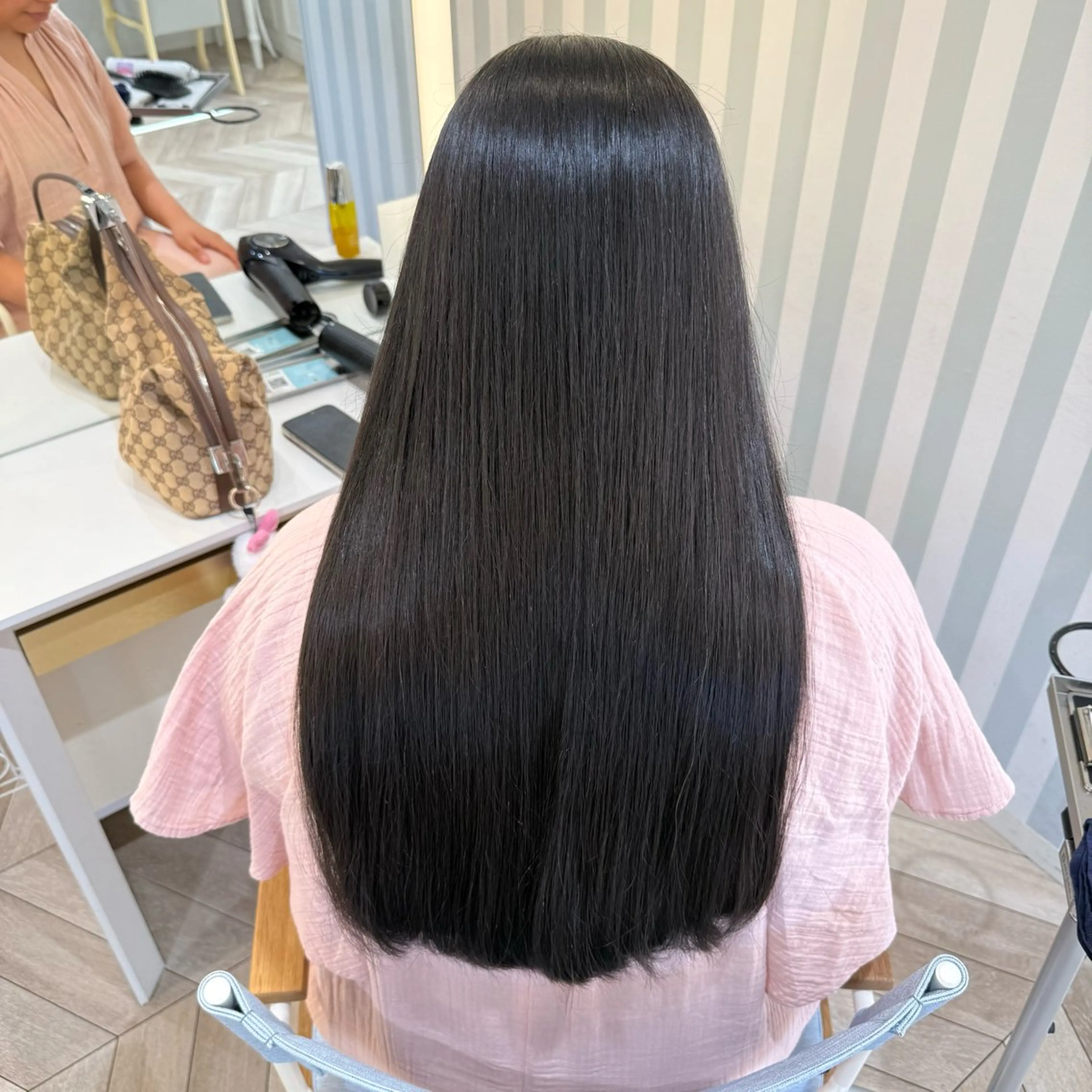 ロング カット 縮毛矯正 レイヤーカット/ 艶カラー🌙Rinoのヘアスタイル