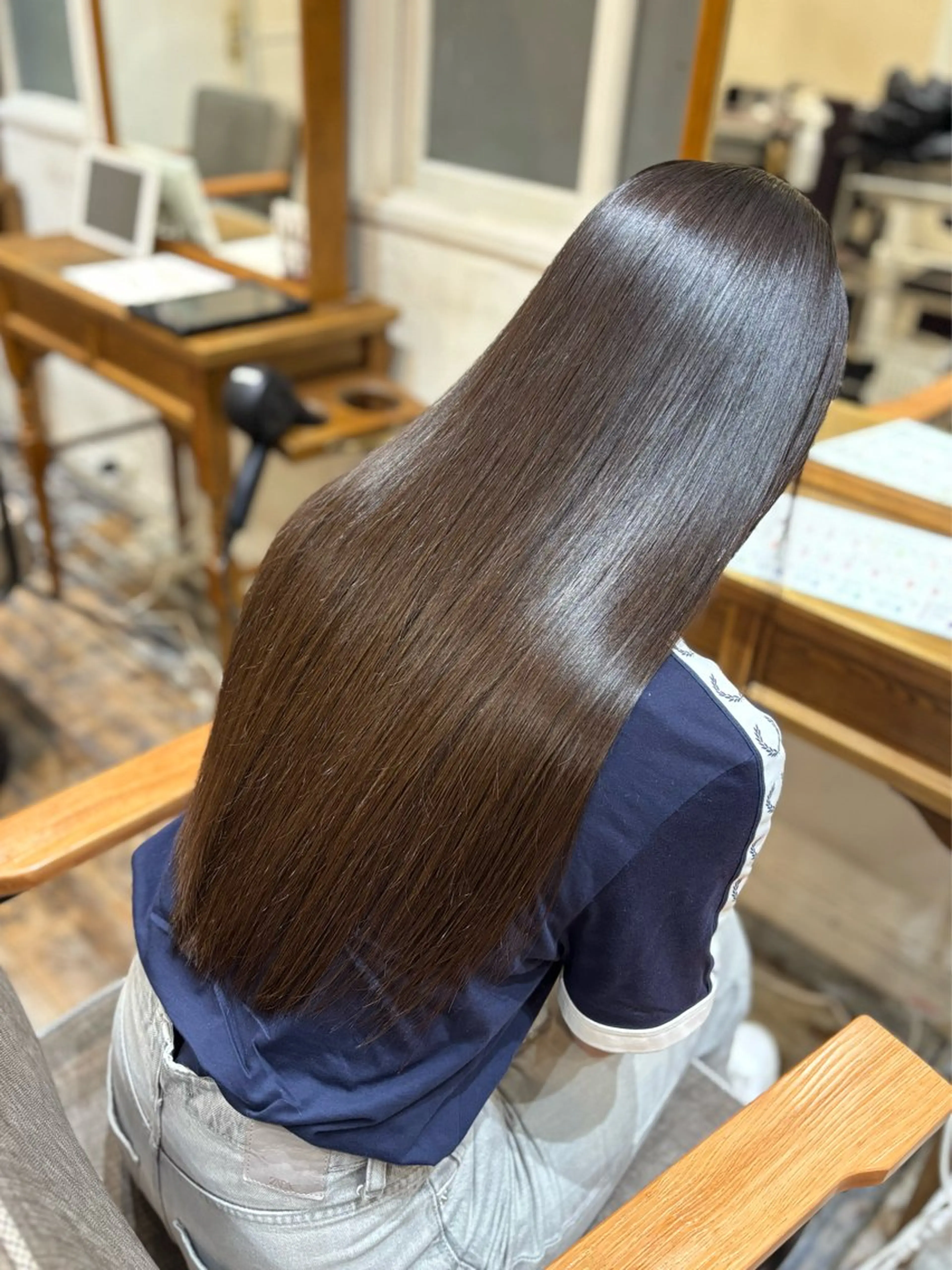 ロング 髪質改善 縮毛矯正 藤井 ユウキのヘアスタイル