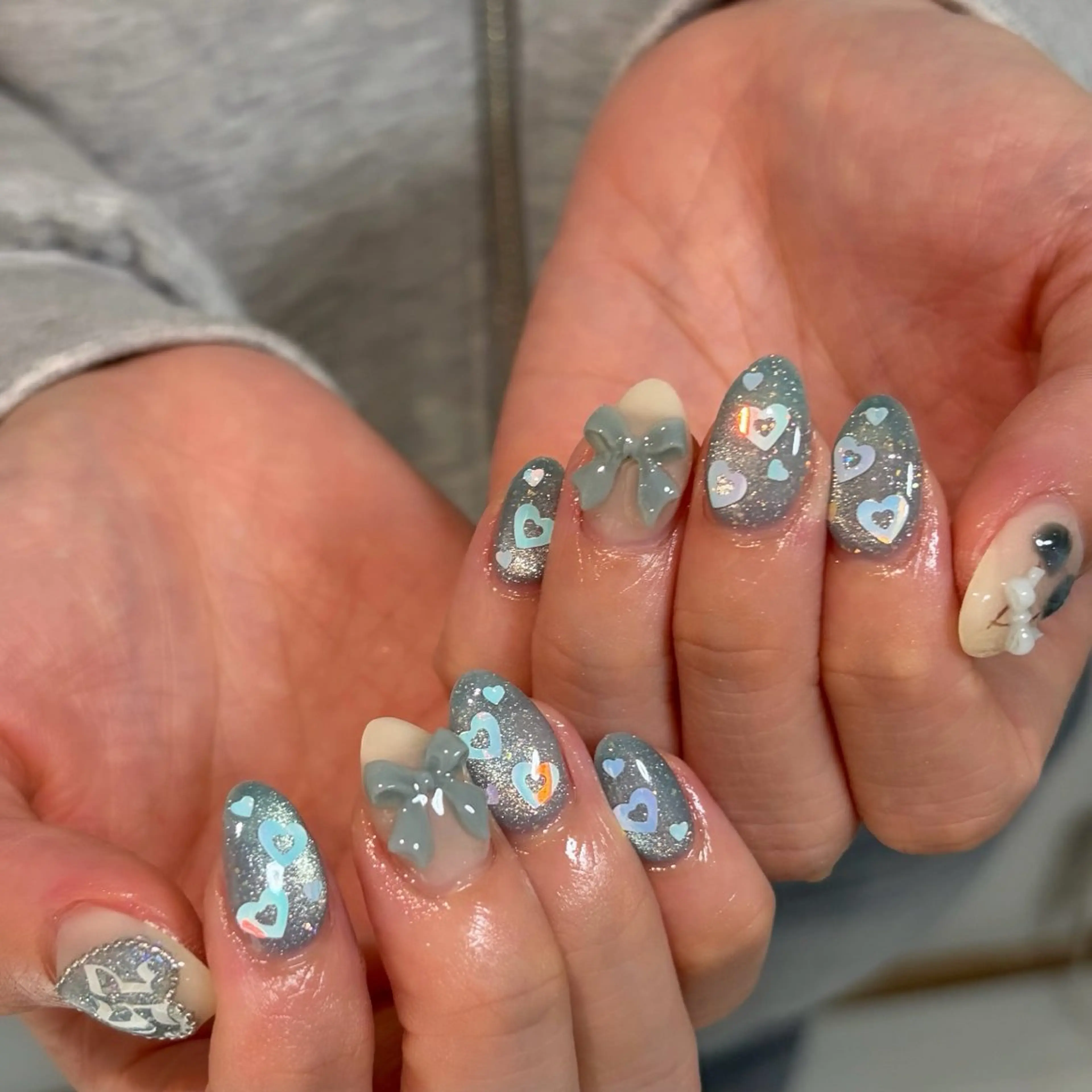 ネイル ハンドネイル フットネイル 直方市ネイルサロン minuitのネイルデザイン