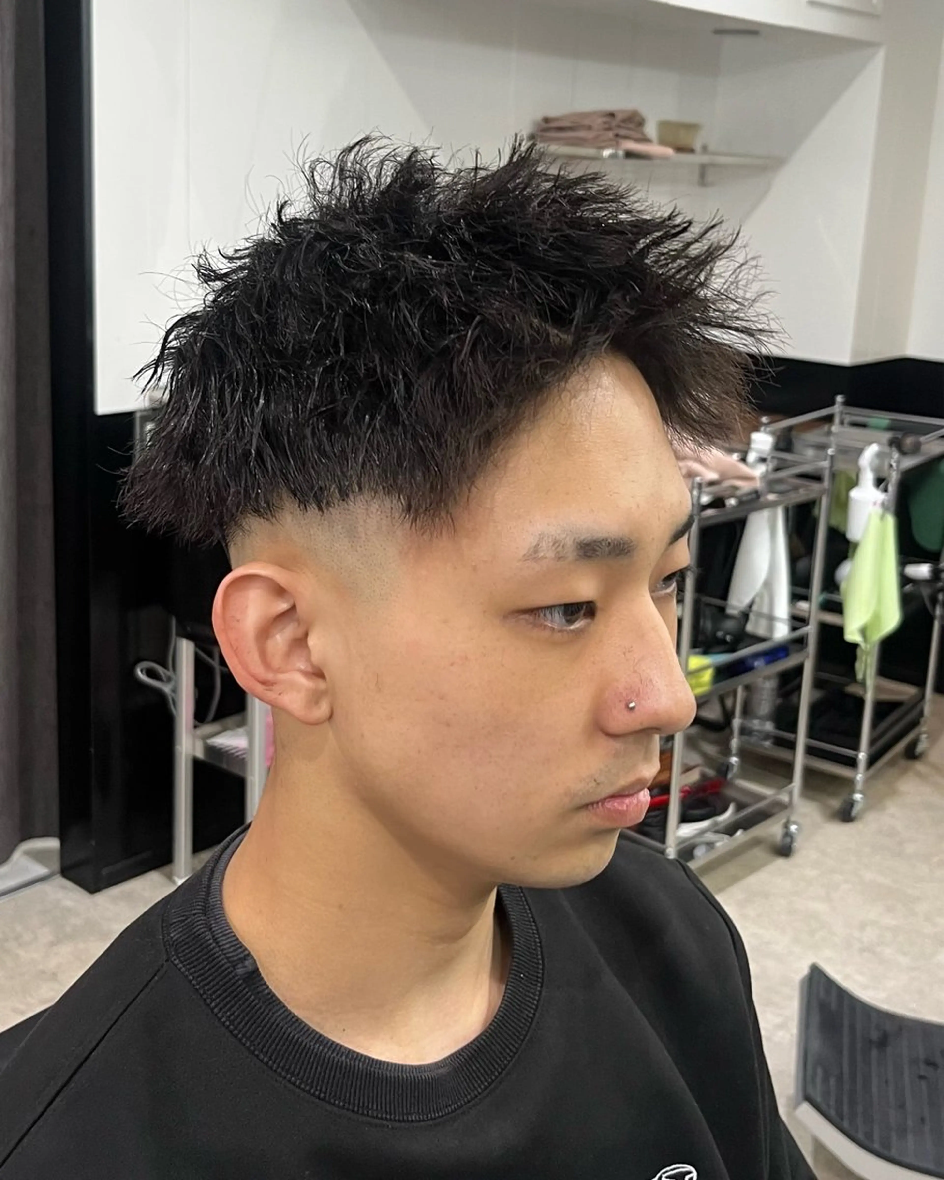 パーマ メンズ フェードカット バーバーミキ塚本店所属・塚本/バーバー/ メンズサロン/さののヘアスタイル