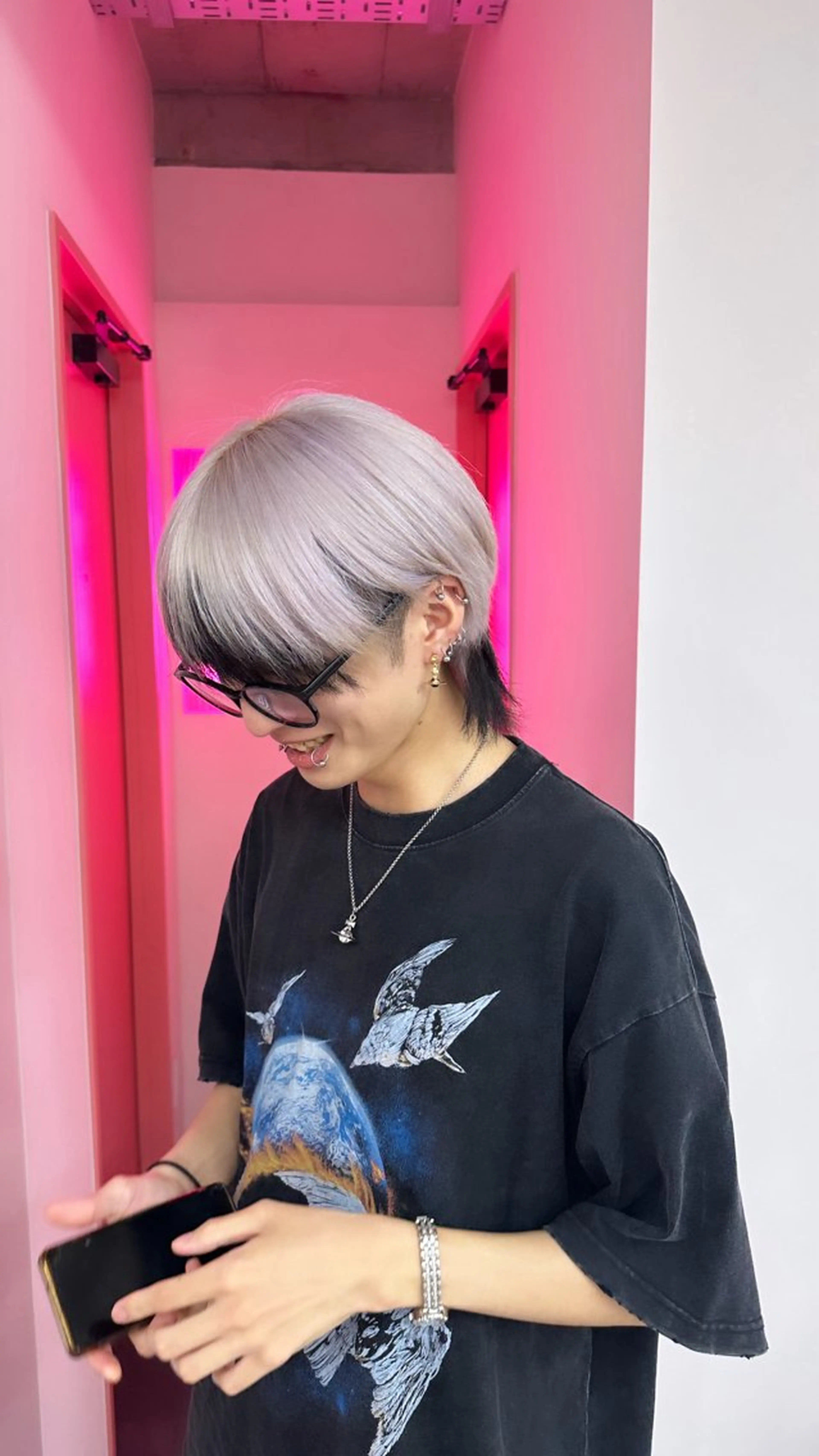 カラー シルバー ホワイトシルバー ブリーチカラー /MAHIROのヘアスタイル