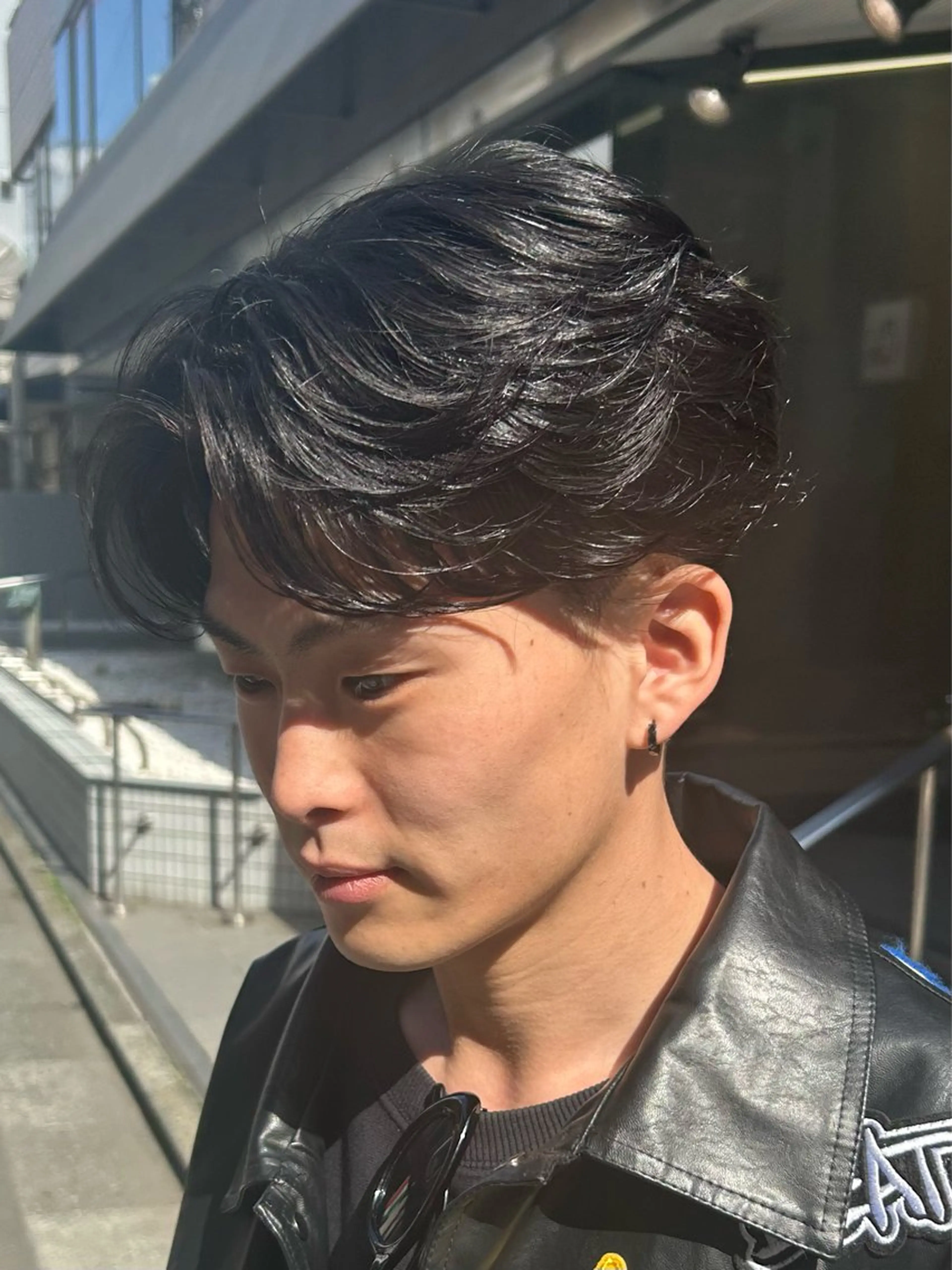 パーマ メンズ フェザーパーマ メンズパーマ ニュアンスパーマ カット パーマ トリートメント 透明感ハイトーン特化 /ケアブリーチ/莉駒のヘアスタイル