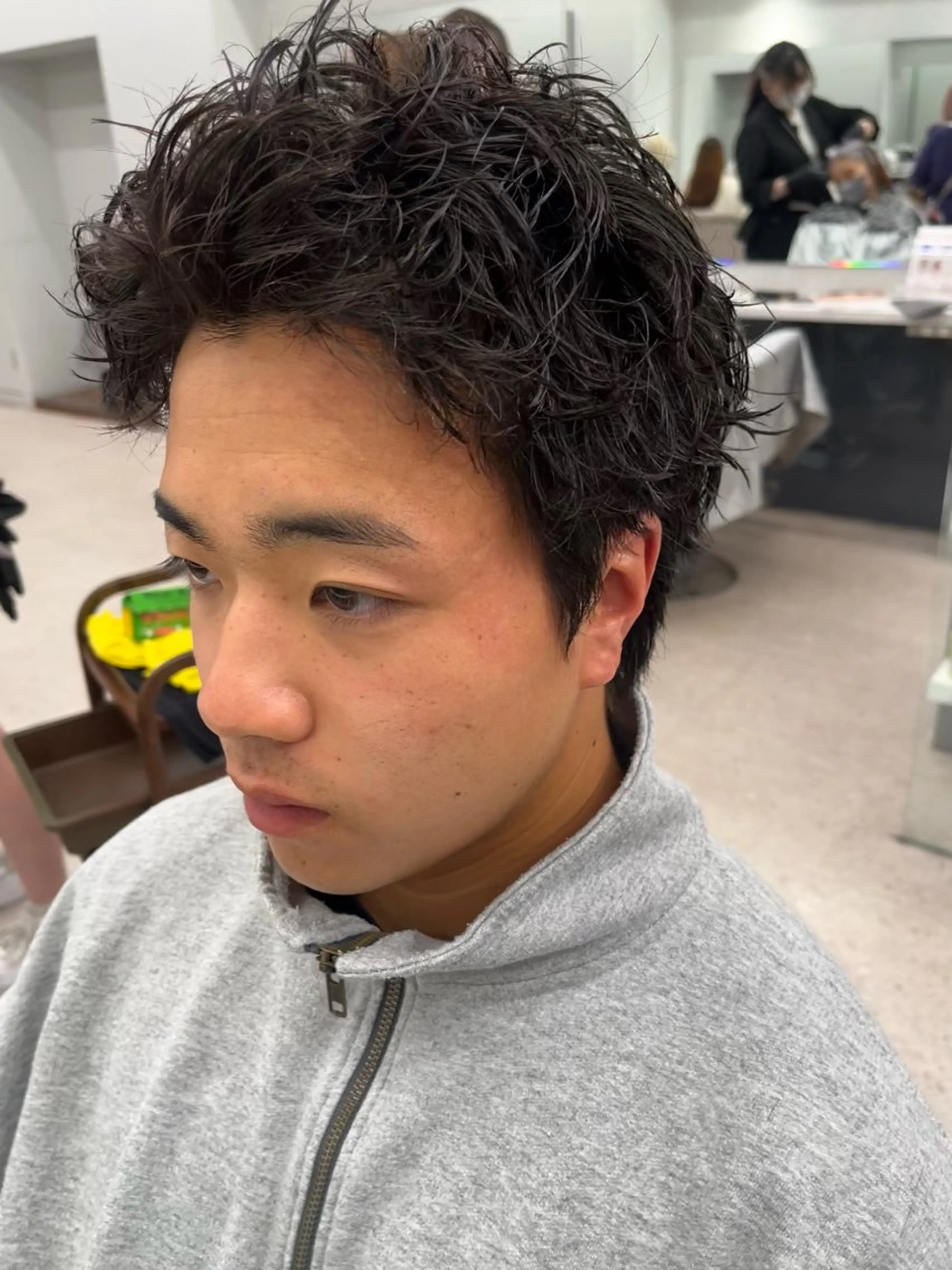 パーマ メンズ メンズパーマ スパイキーショート カット パーマ 🍐シャドウパーマ メンズ特化/守岡🍐のヘアスタイル