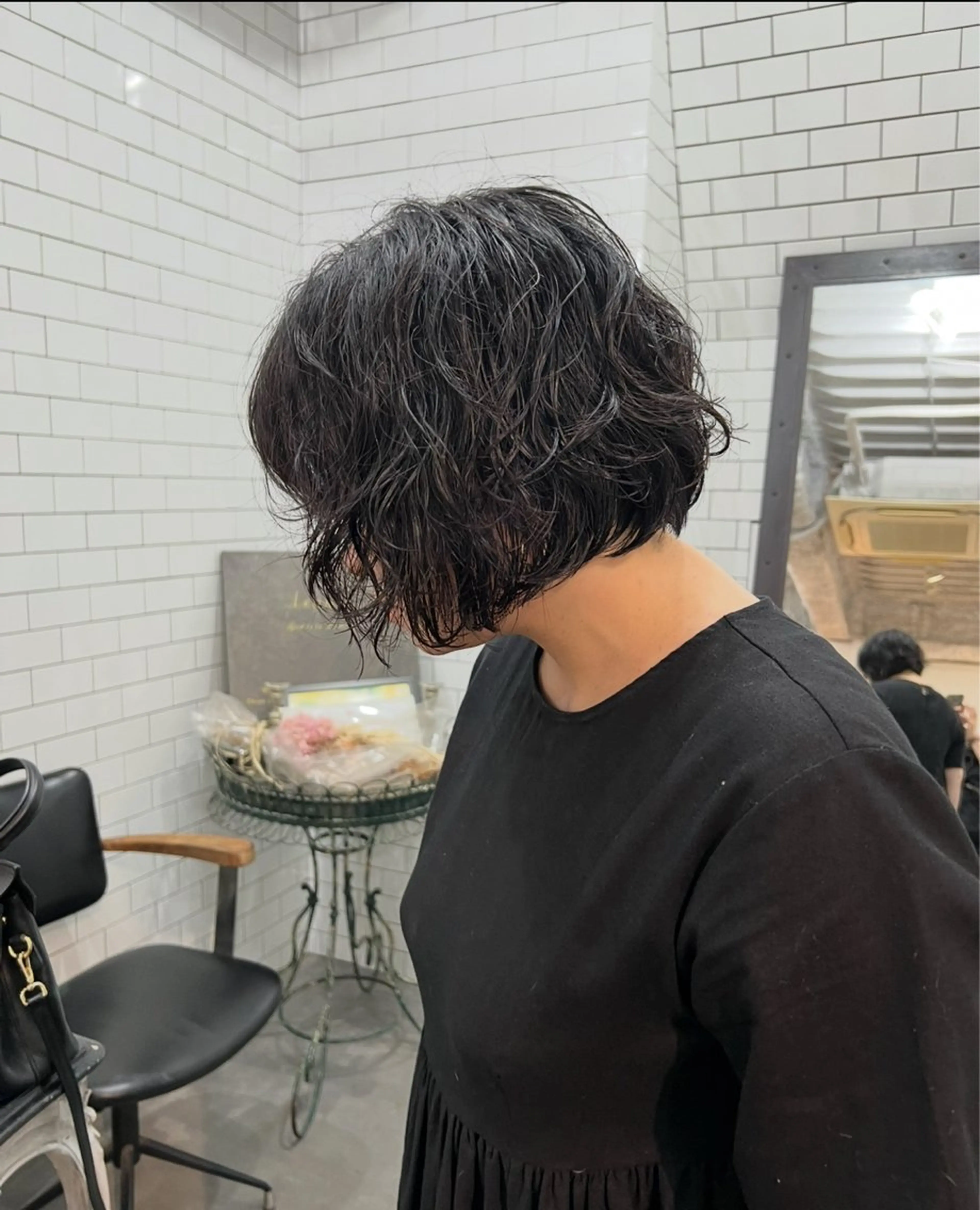 ショート カット 紙屋町ショート /ボブ　パーマ河内蓮のヘアスタイル