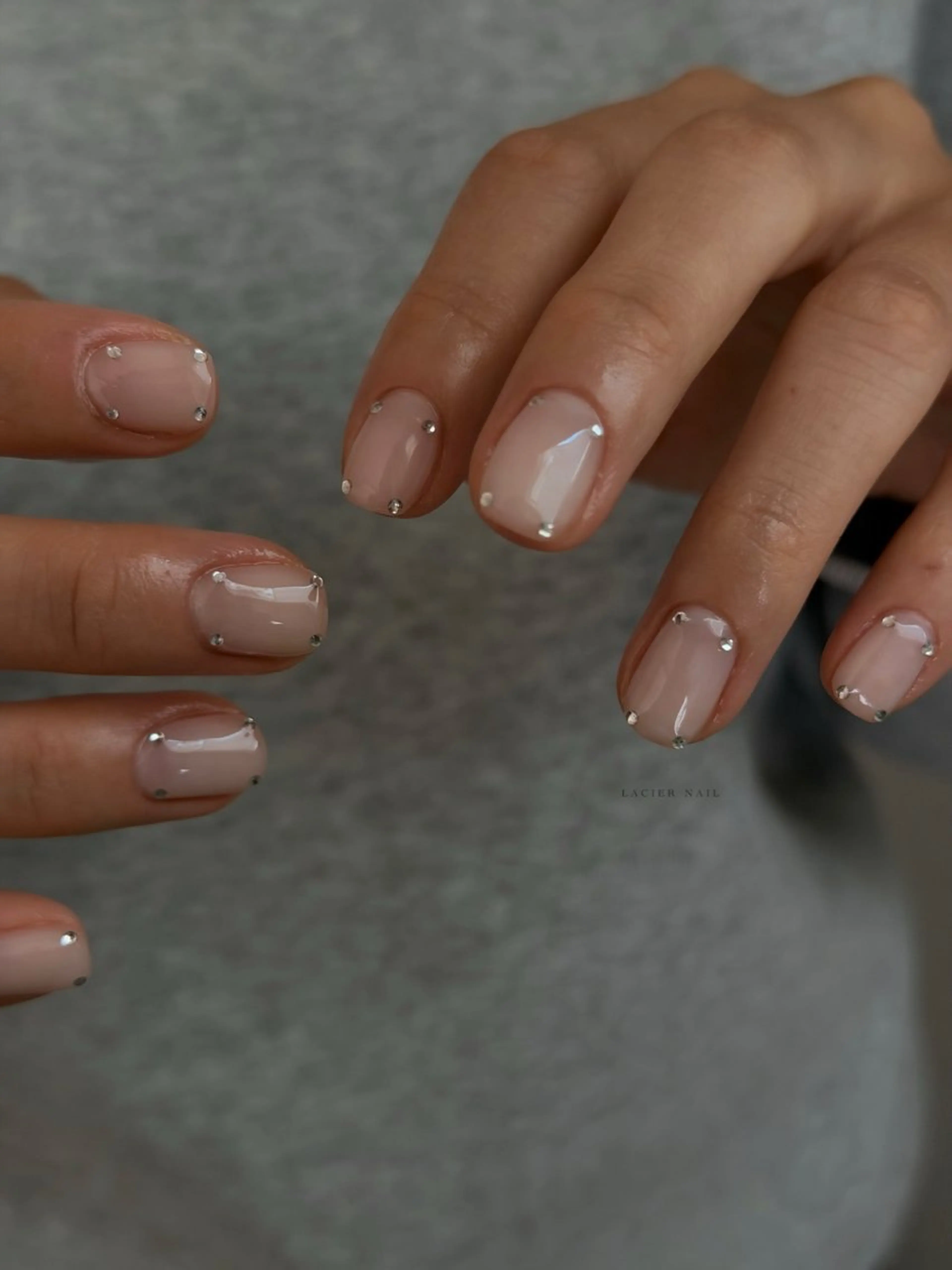 ネイル ストーンネイル ハンドネイル lacier nailのネイルデザイン