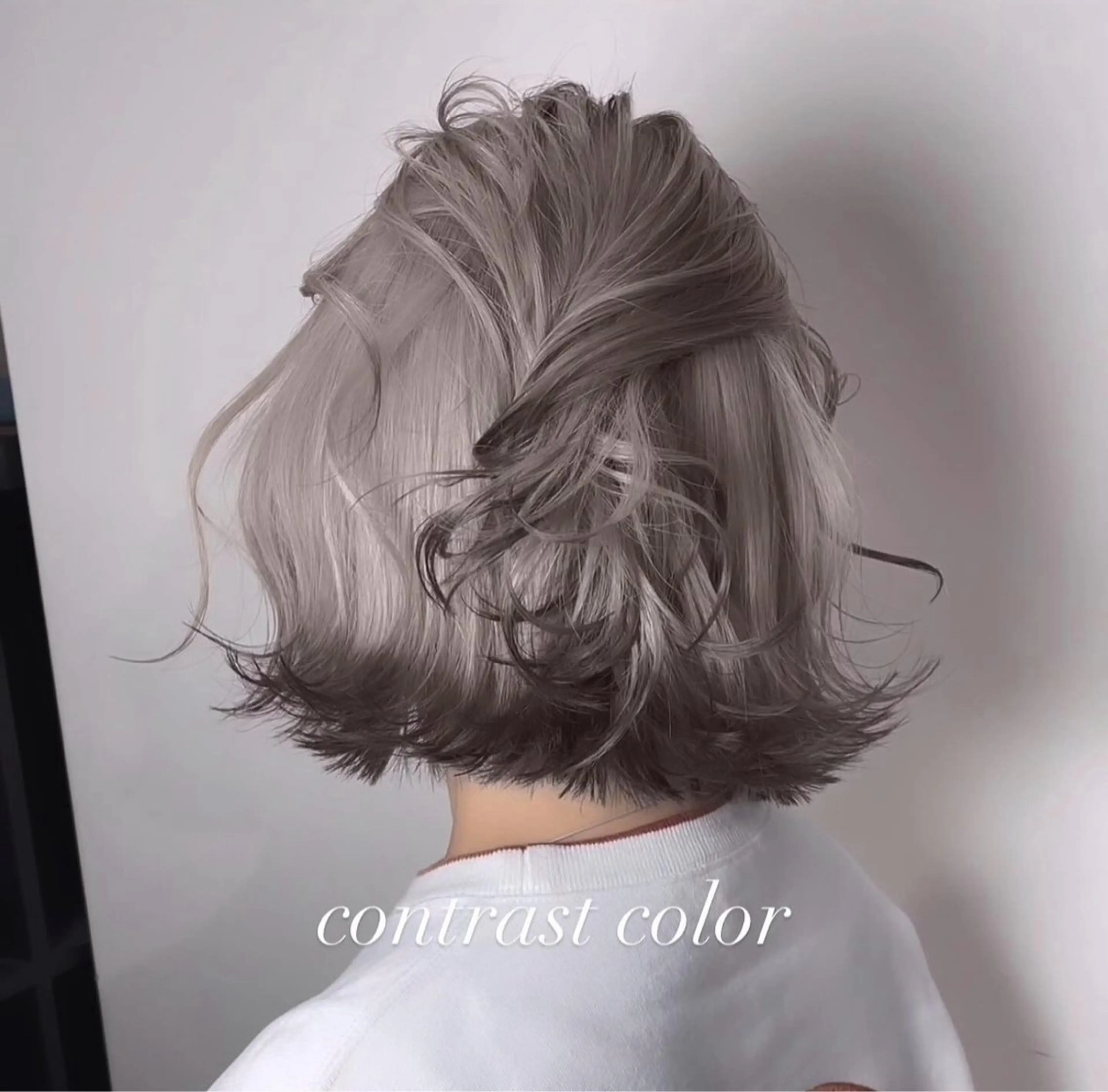 ミディアム カラー カット ヘアカラー トリートメント ヘアセット 💜ハイトーン💛 マジカルかいちゃんのヘアスタイル