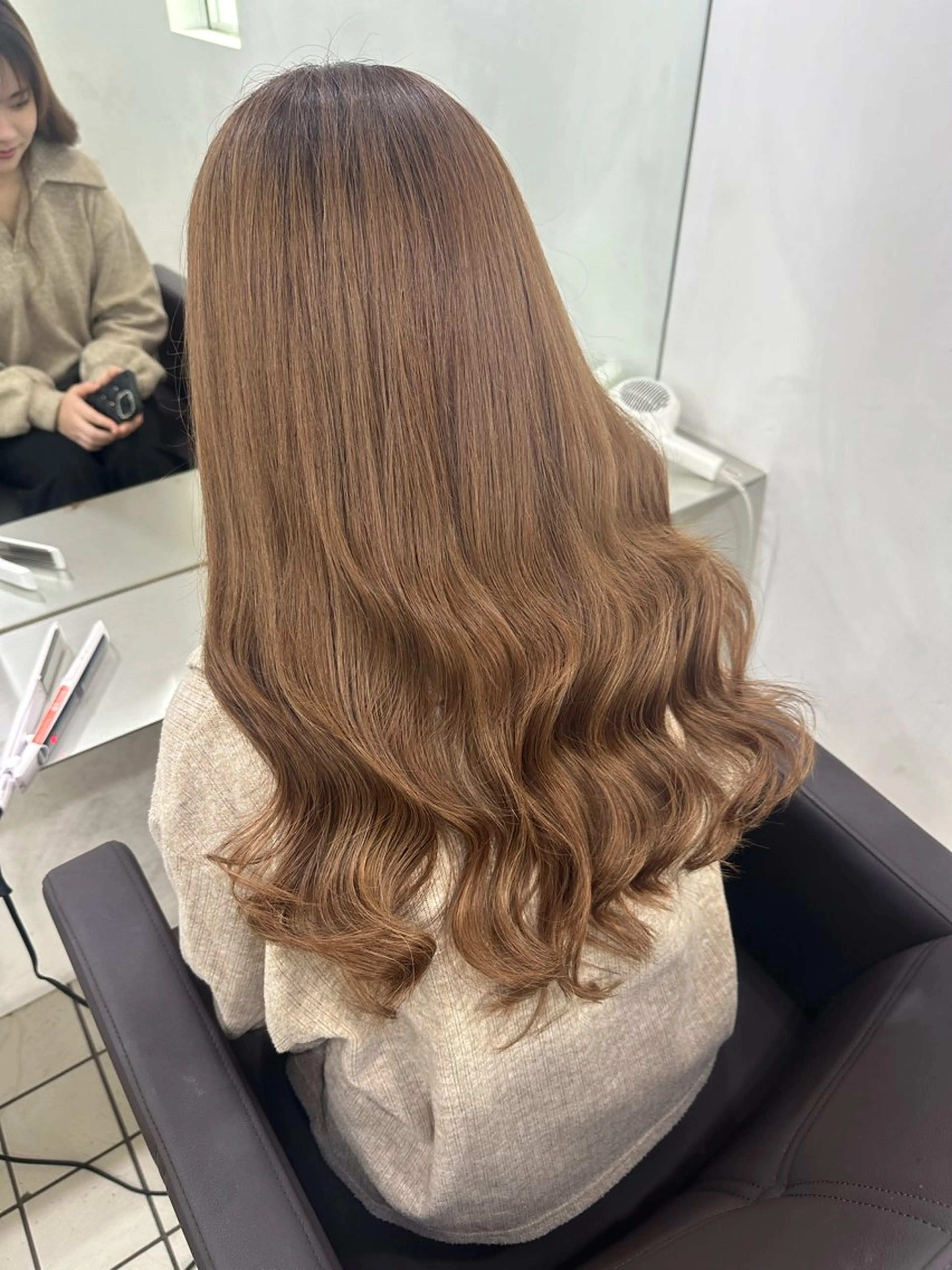 ロング カラー ヘアアレンジ ブラウンカラー エクステ ロング MISAKIエクステ ブリーチ\5900のヘアスタイル