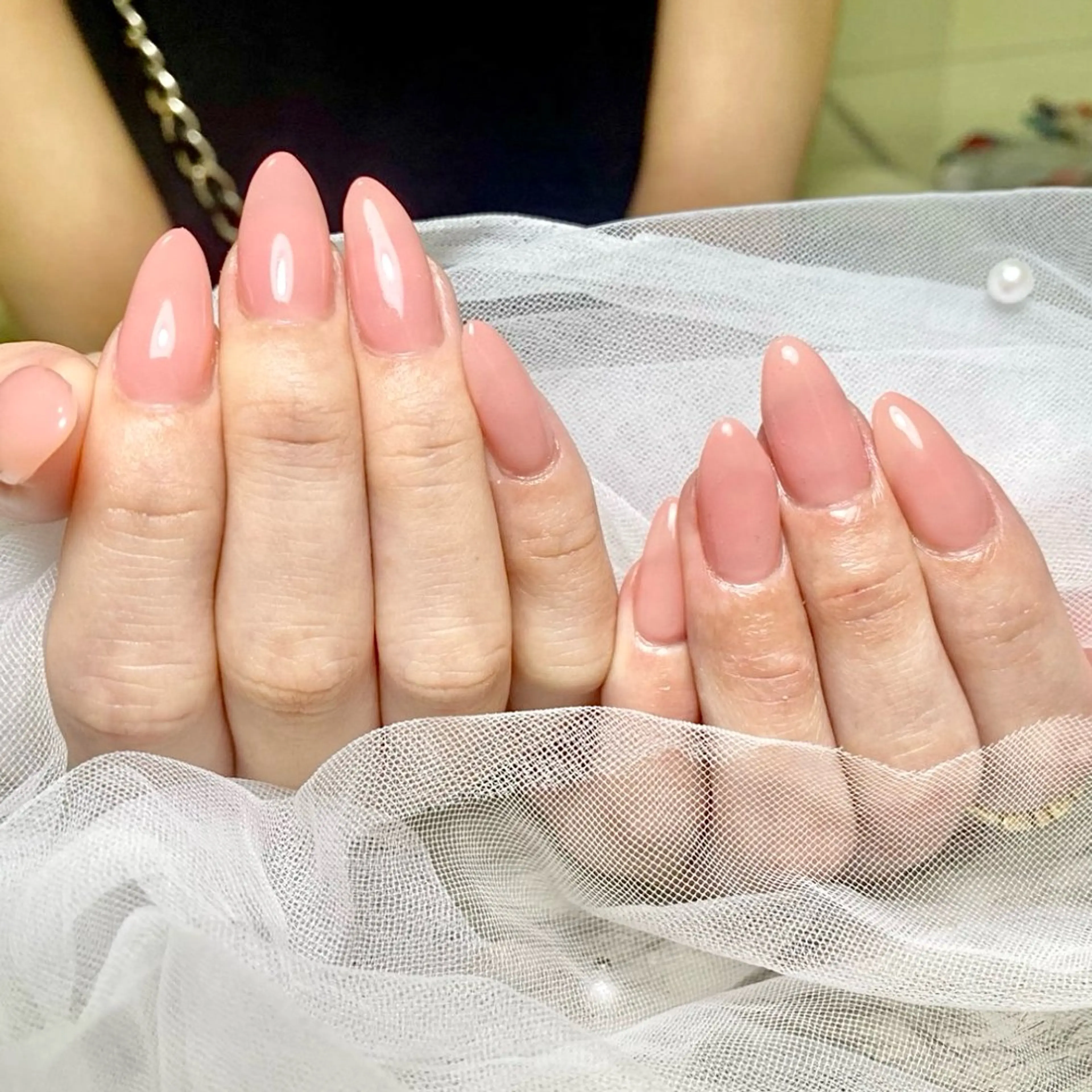 ネイル ジェルネイル ロングネイル パラジェル シンプルネイル ハンドネイル Roi〈ロワ〉 Reikaのネイルデザイン