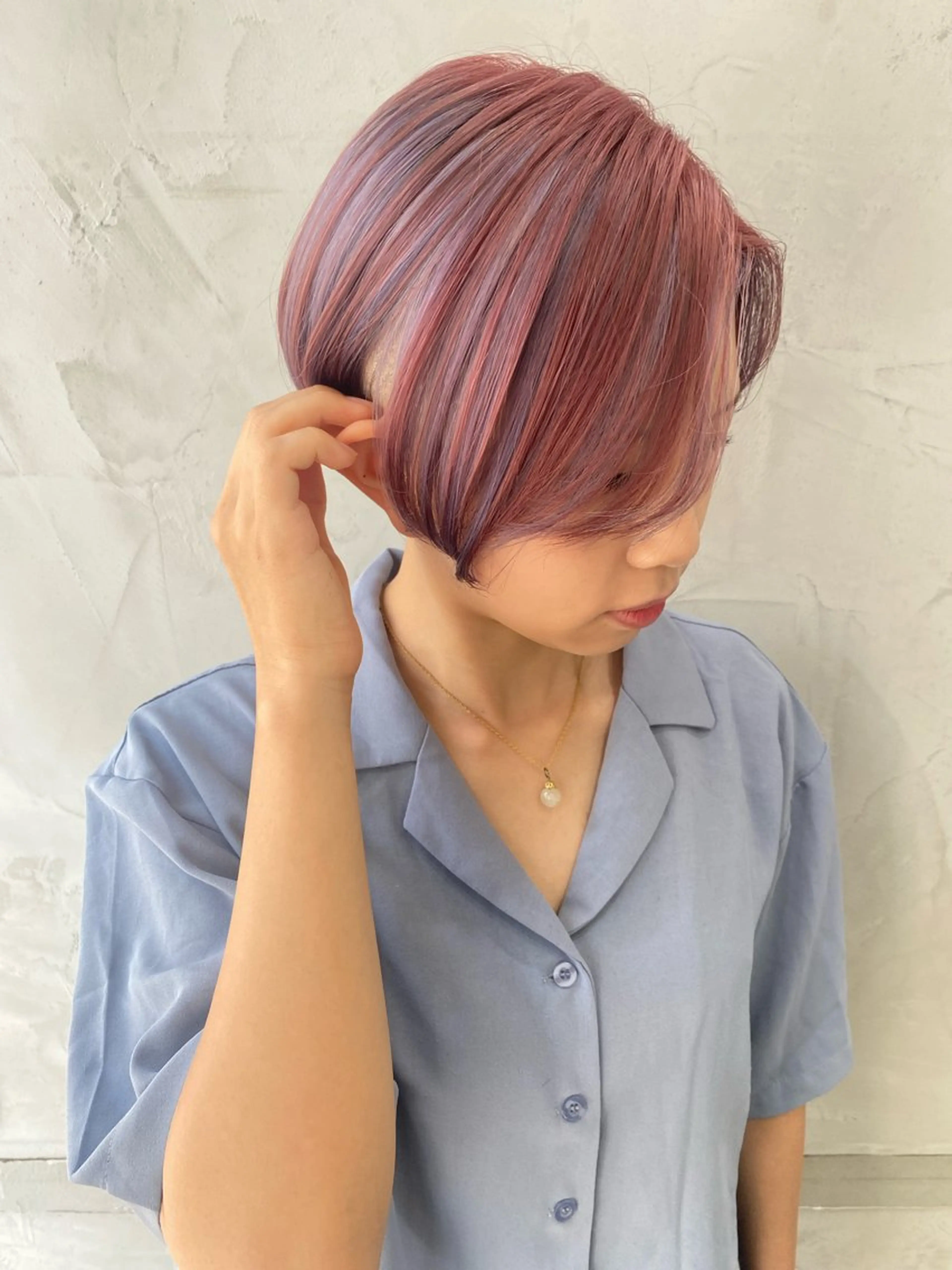 ショート カラー ショートヘア カット ヘアカラー トリートメント 佐伯 鼓乃美のヘアスタイル