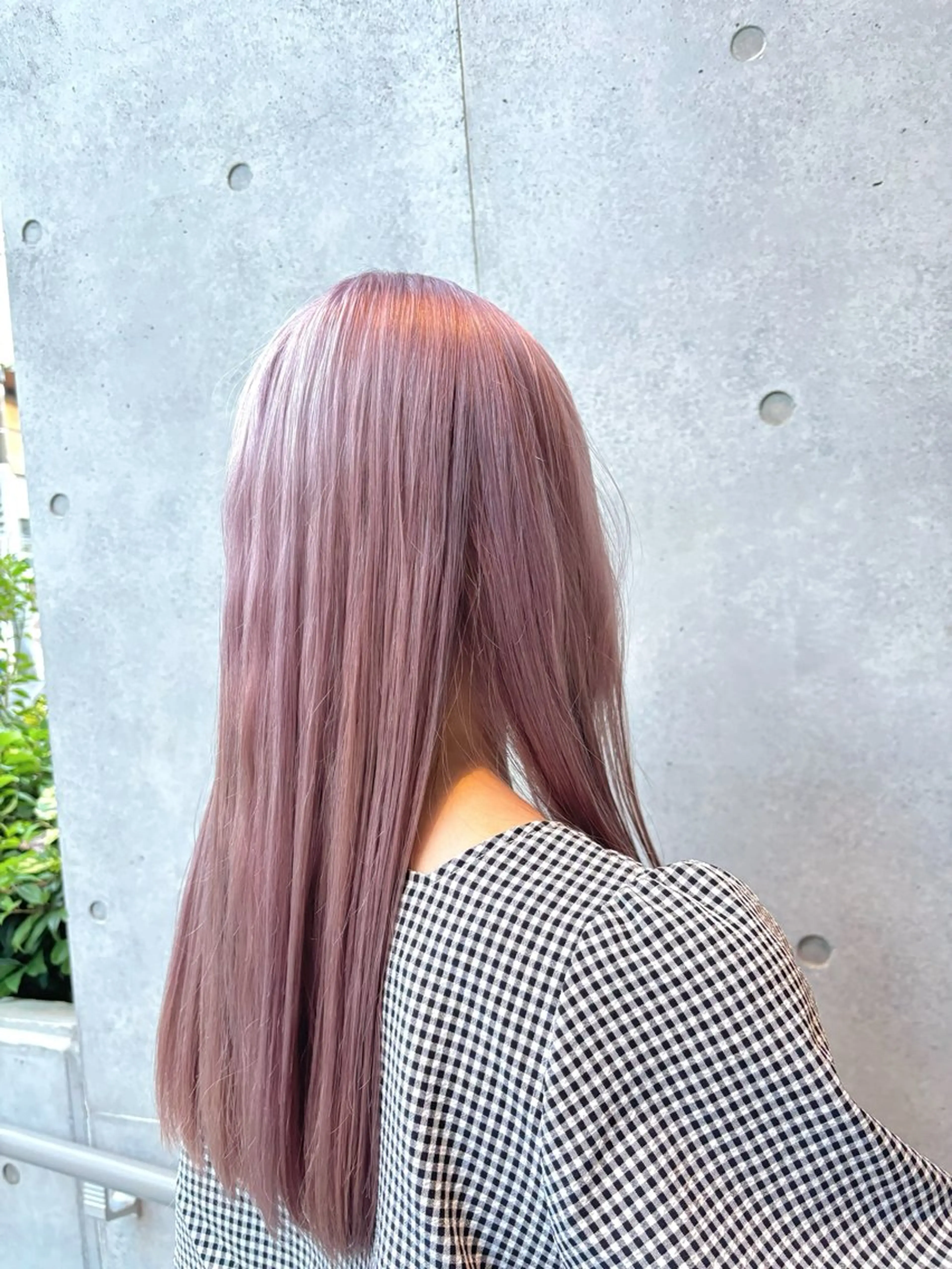 ロング カラー 透明感カラー/ 艶髪縮毛矯正/しほのヘアスタイル