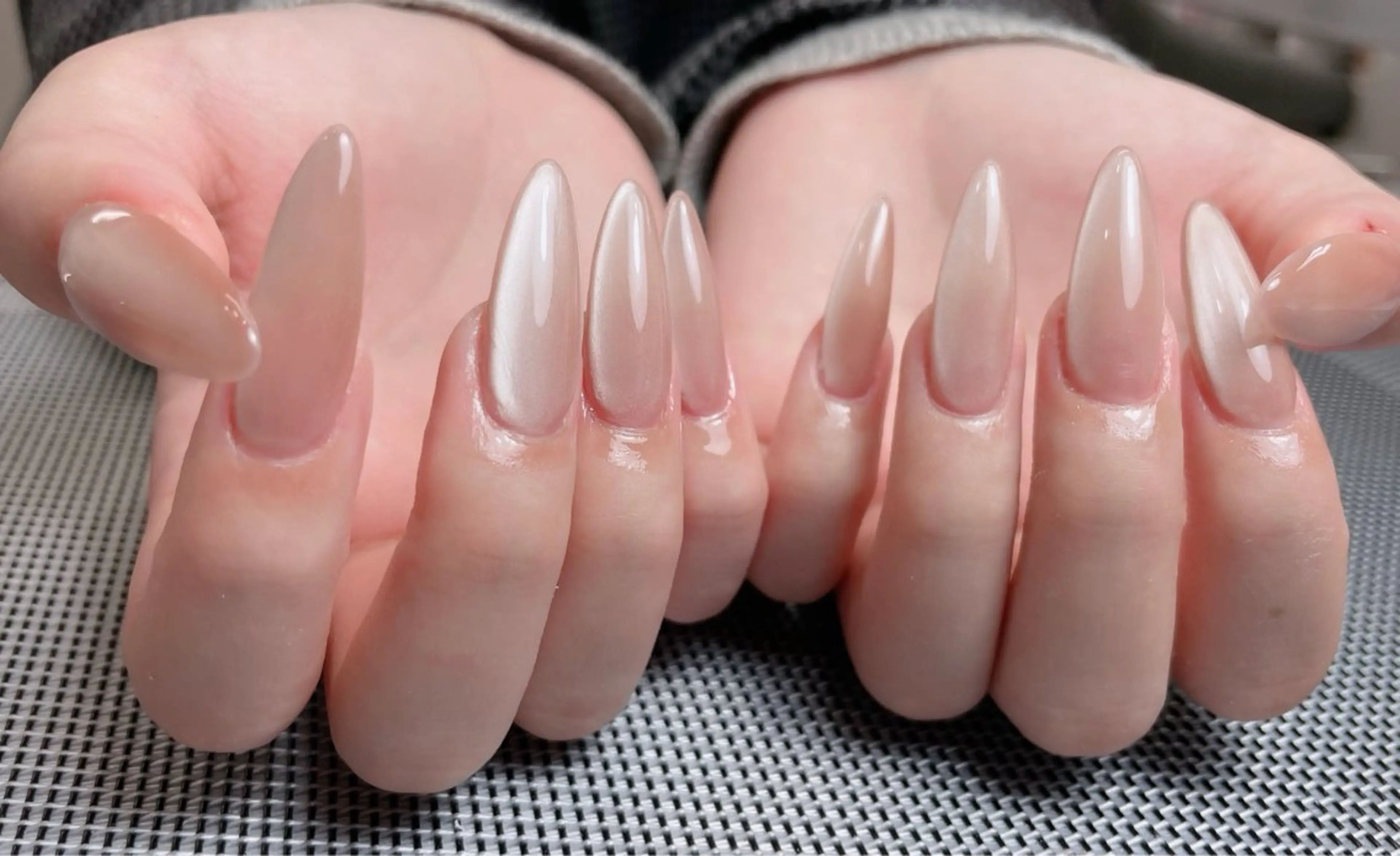 【チップ長さ出し】 ラメグラ/マグネット/ワンカラー（2色までOK）の写真