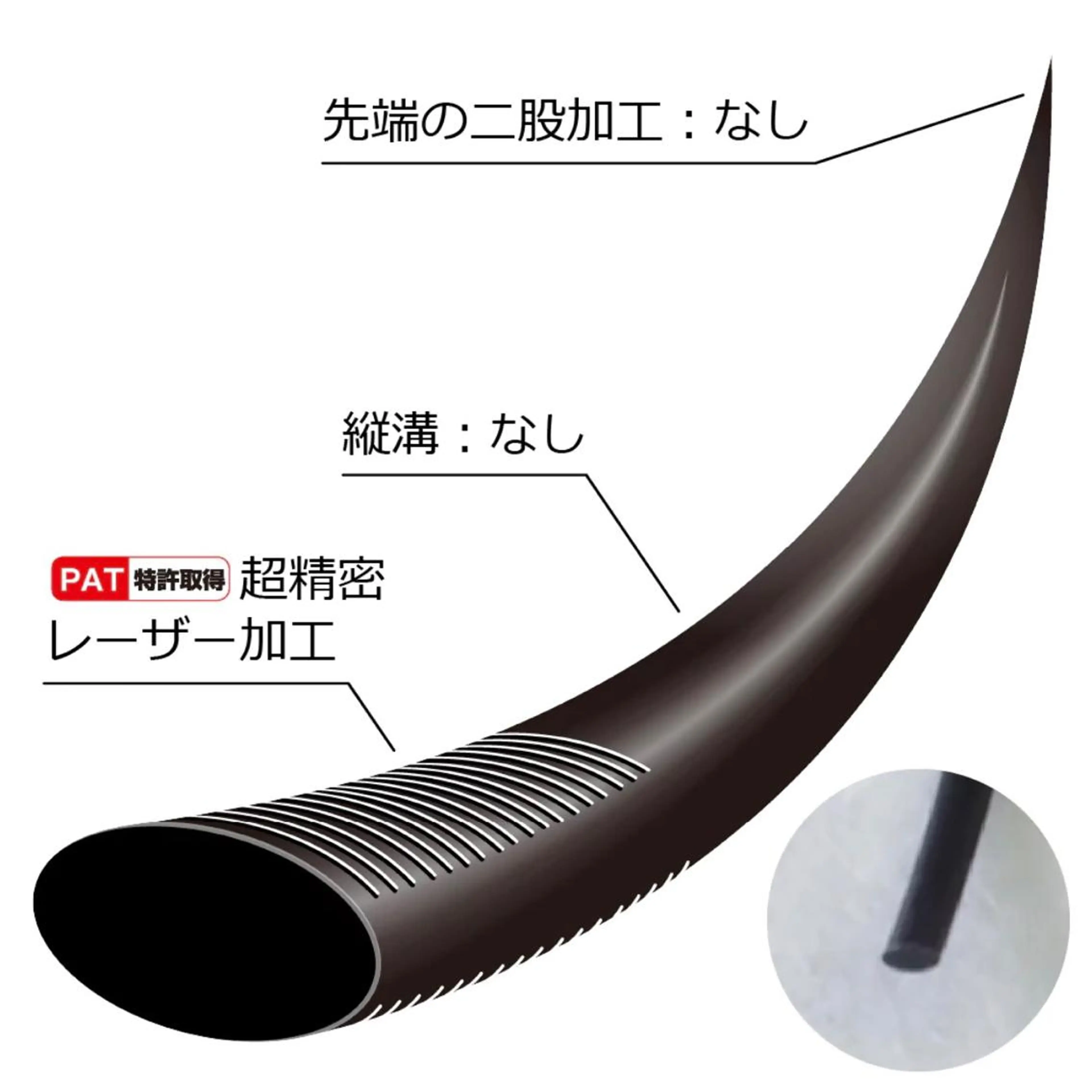 【100本】フラットラッシュ★抗菌レーザー加工 初回オフ無料の写真