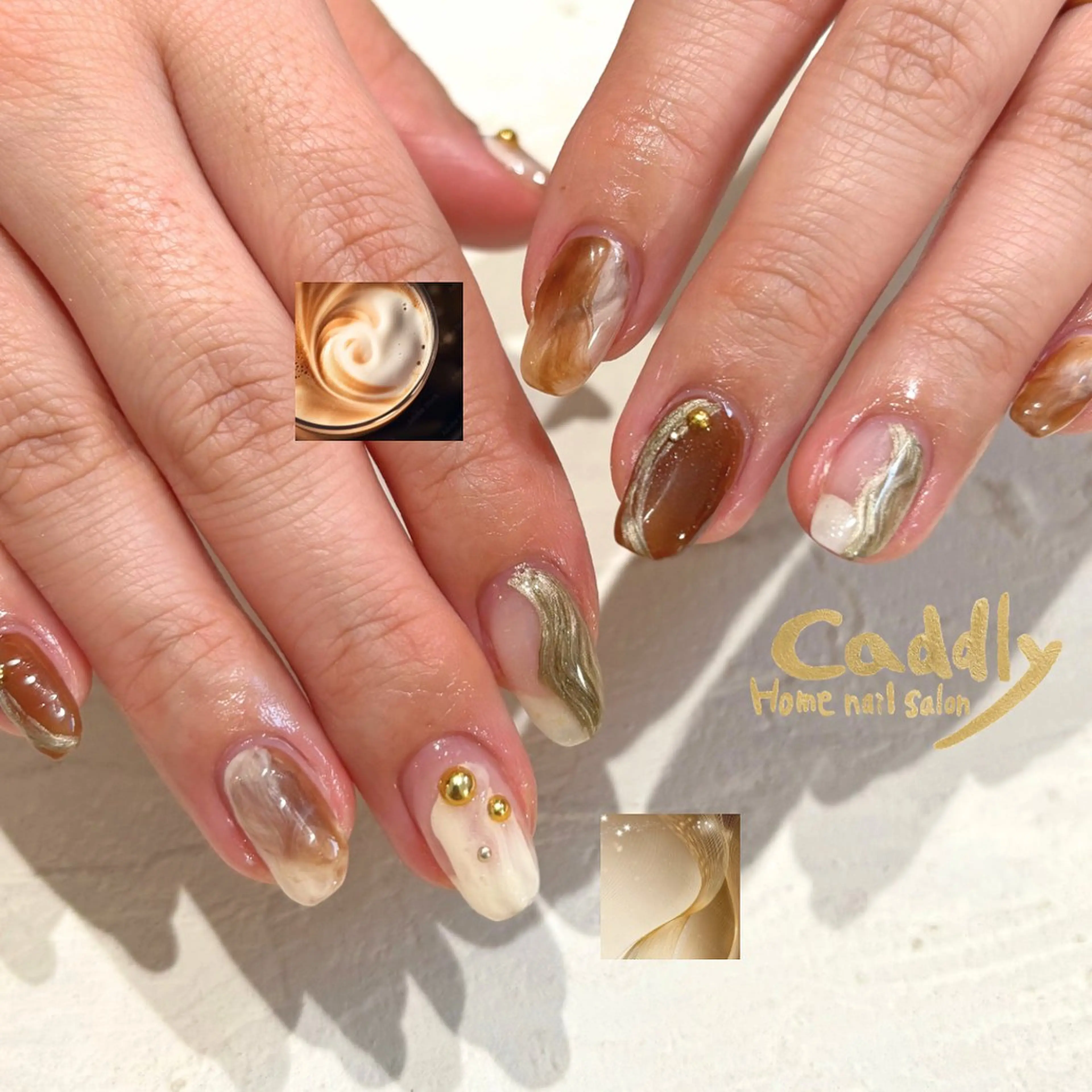 ネイル ハンドネイル caddly naoのネイルデザイン