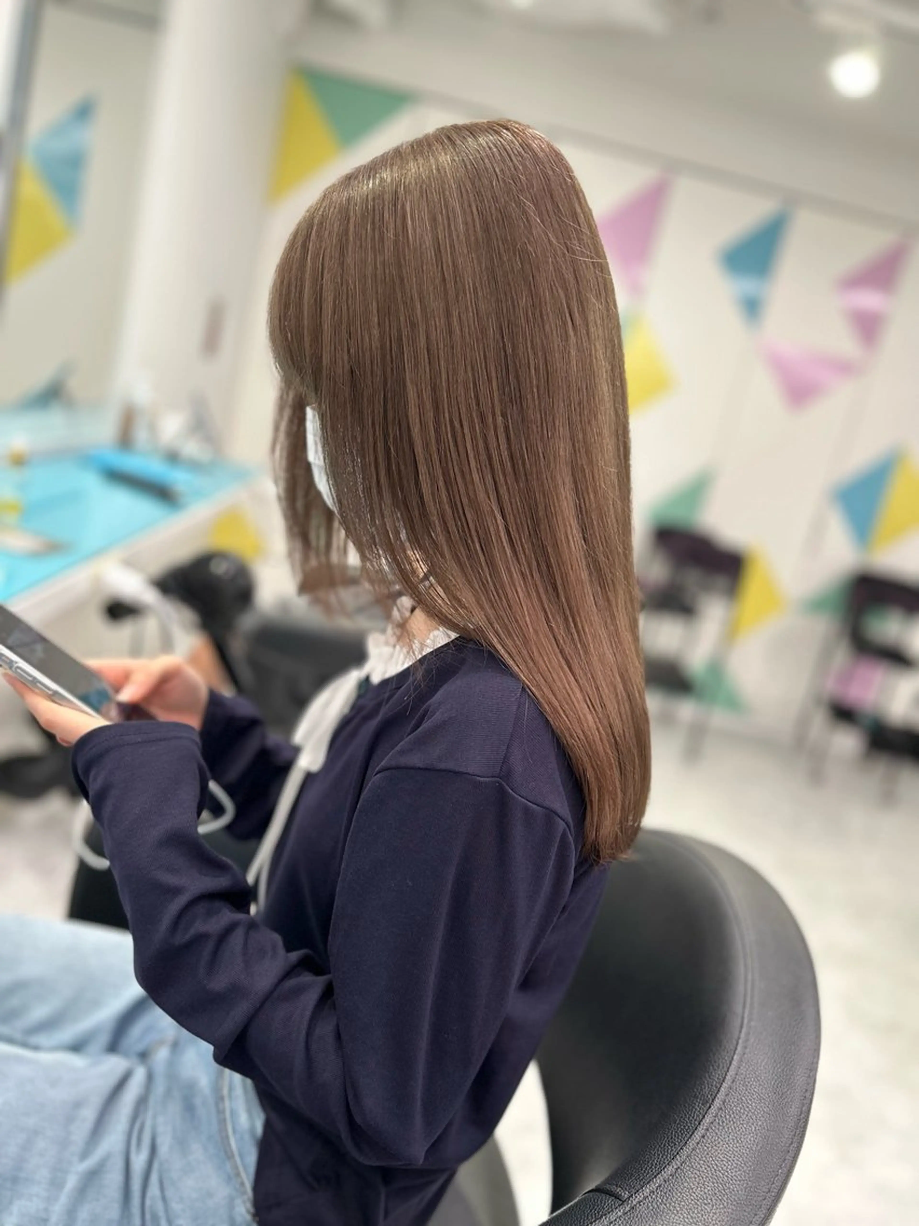 カラー トレンドモテカラー 🩷色落ちまで可愛くのヘアスタイル