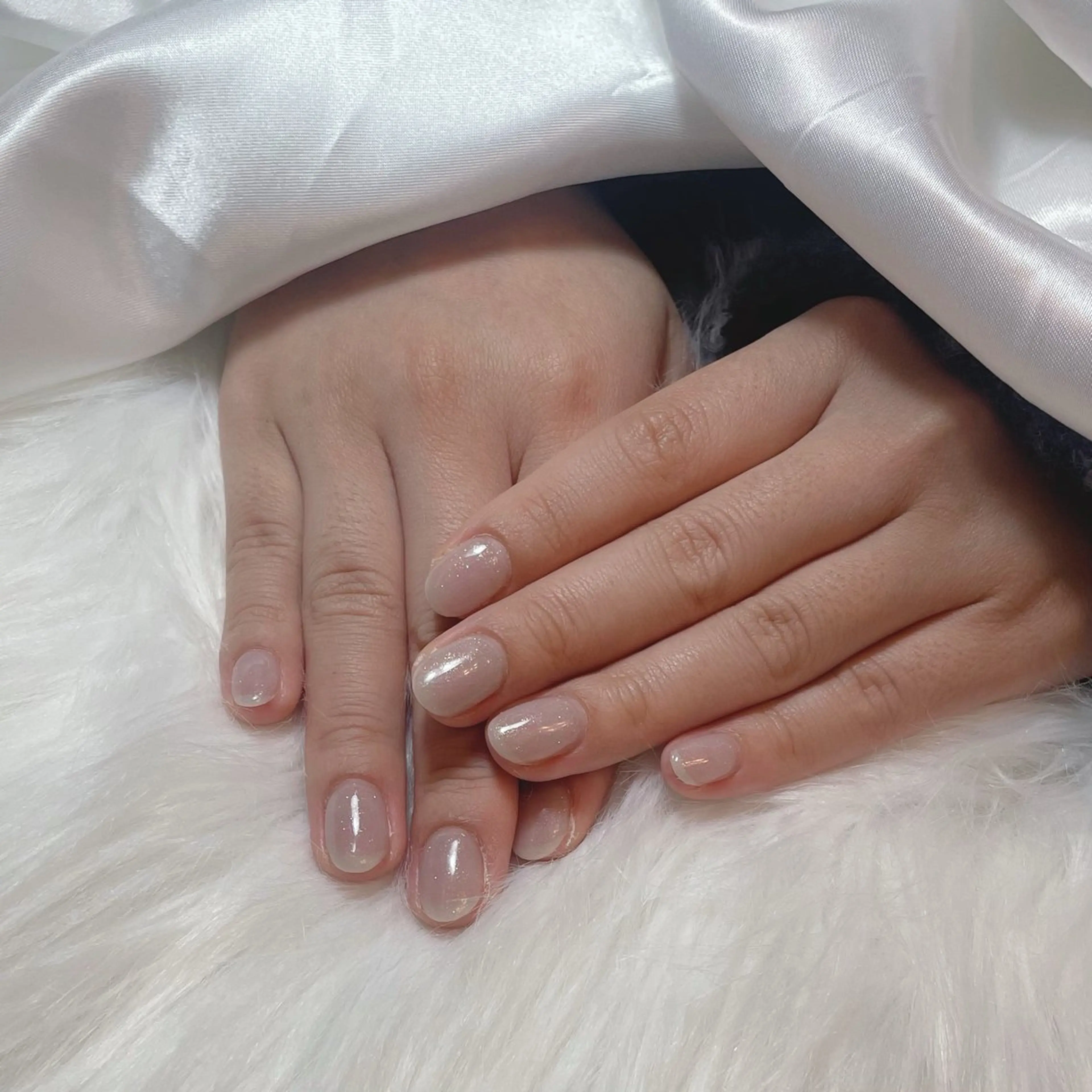 ネイル ブルー フレンチネイル キラキラネイル マグネットネイル ニュアンスネイル ハンドネイル timtam --sakiのネイルデザイン