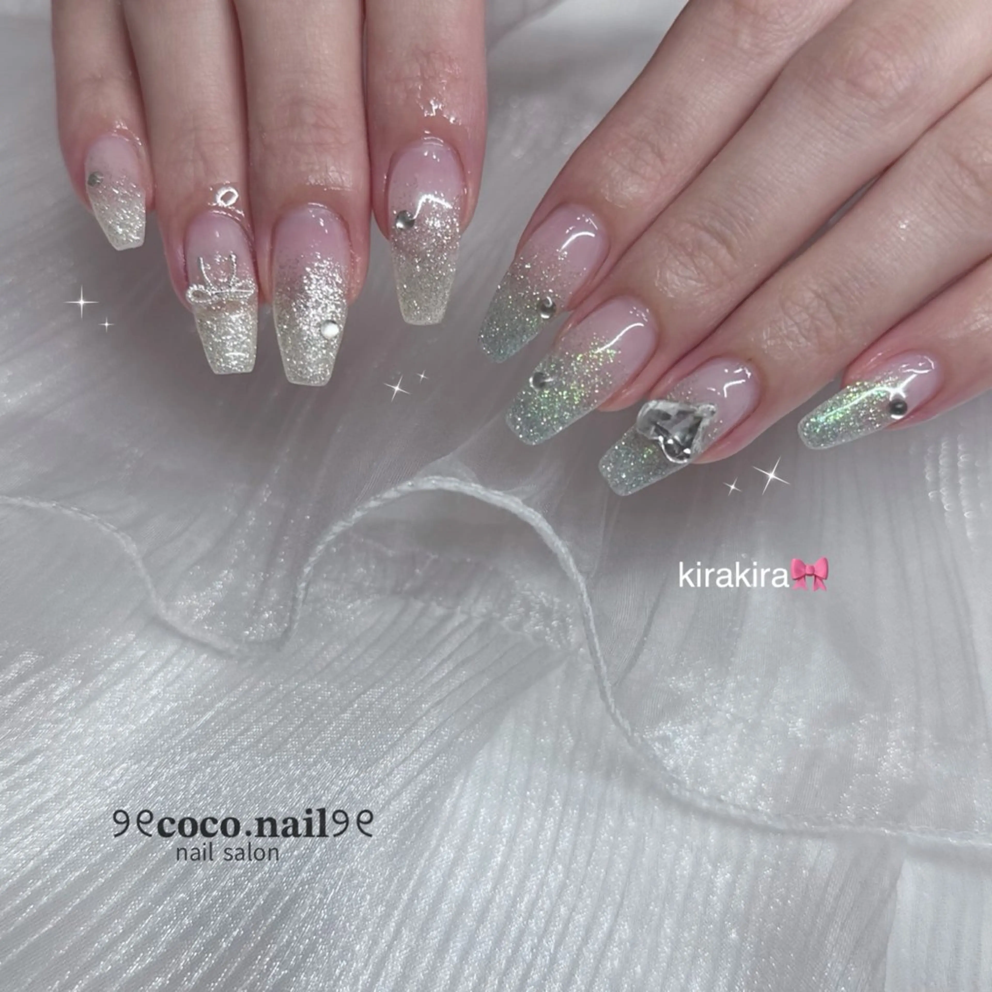 ネイル ハンドネイル lili.nail y2k/長さ出しのネイルデザイン