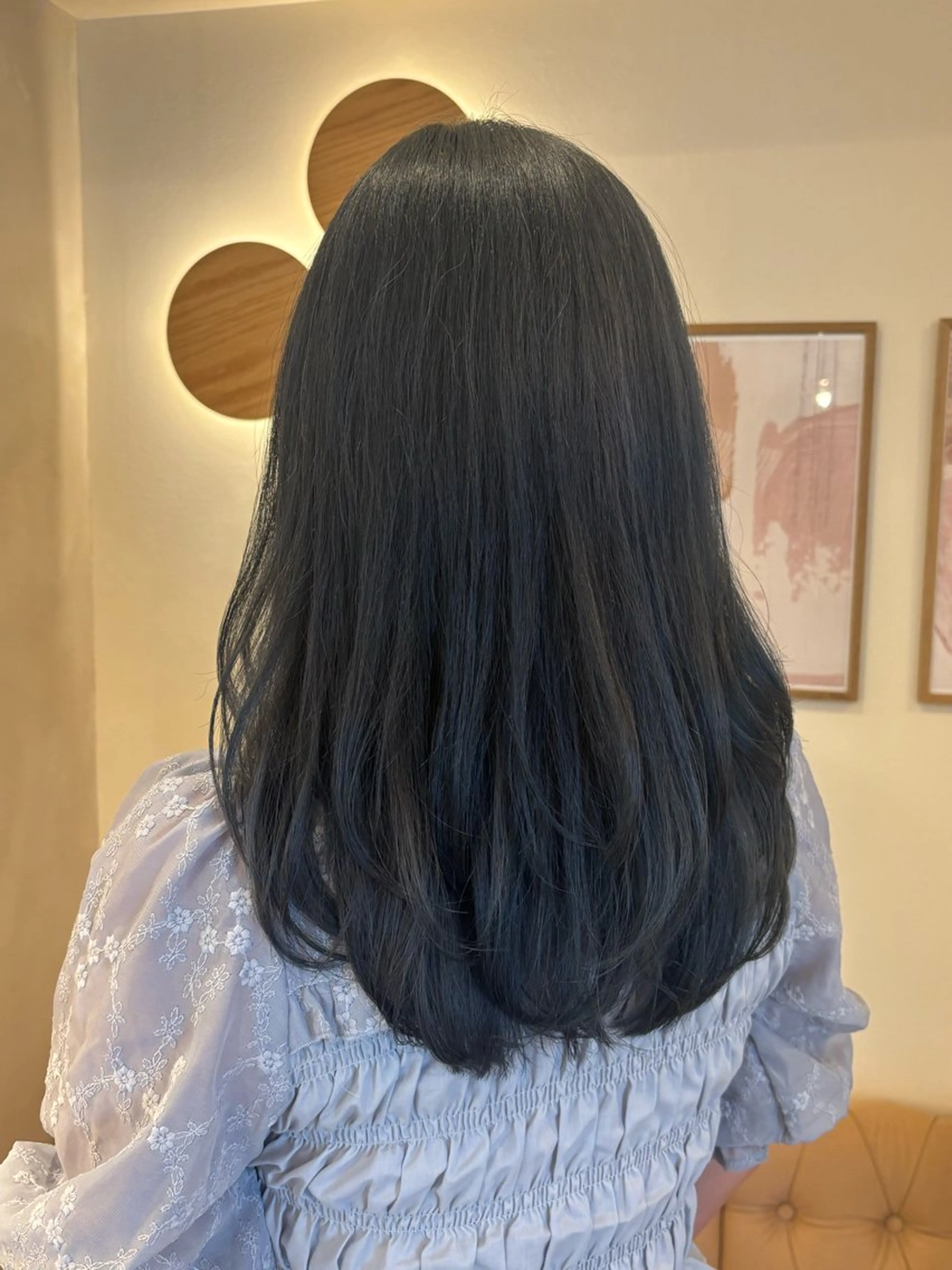 ミディアム ミディアムレイヤー レイヤーカット シンバヒナノ/パーマ レイヤー/髪質改善のヘアスタイル