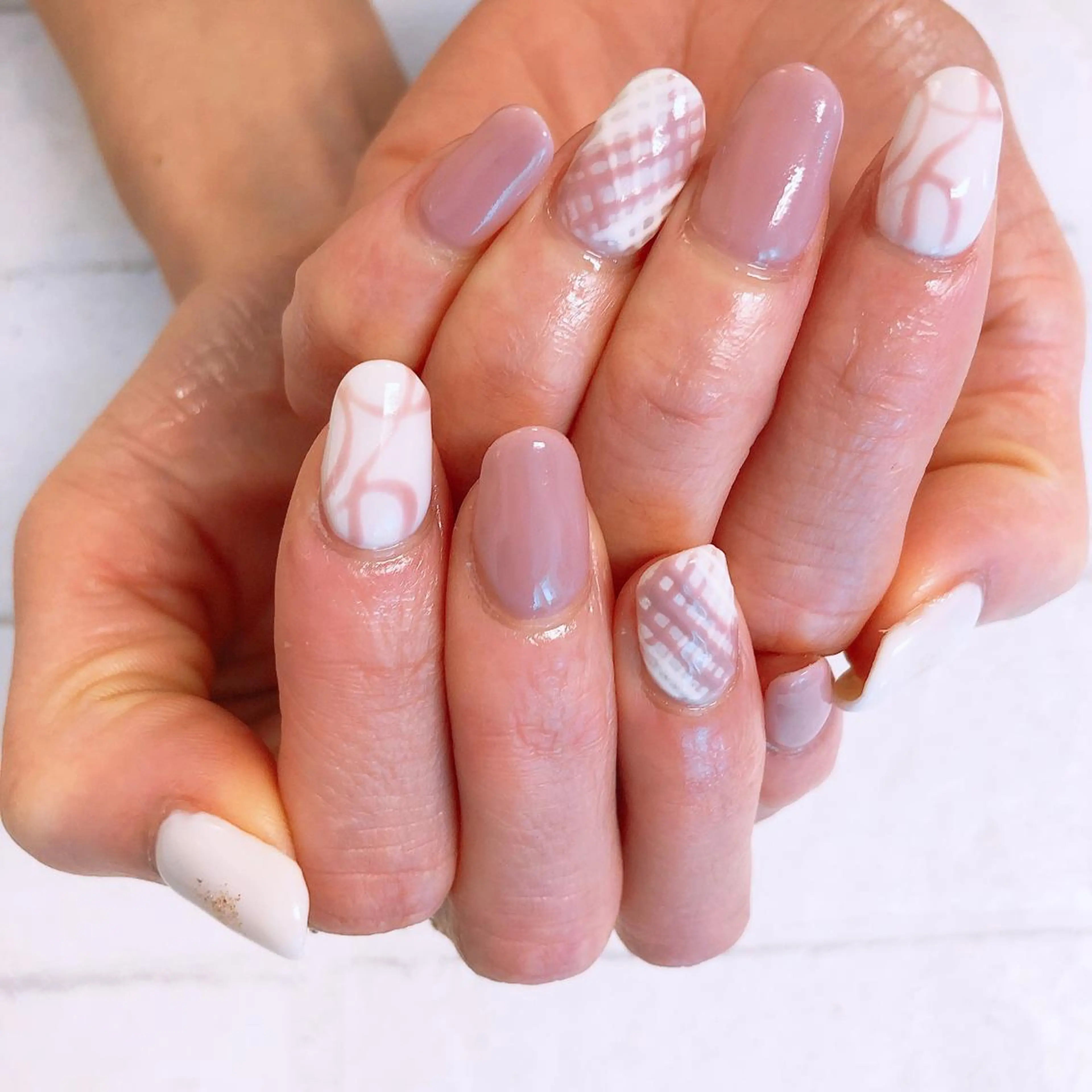 ネイル ジェルネイル ピンク ono megumiのネイルデザイン