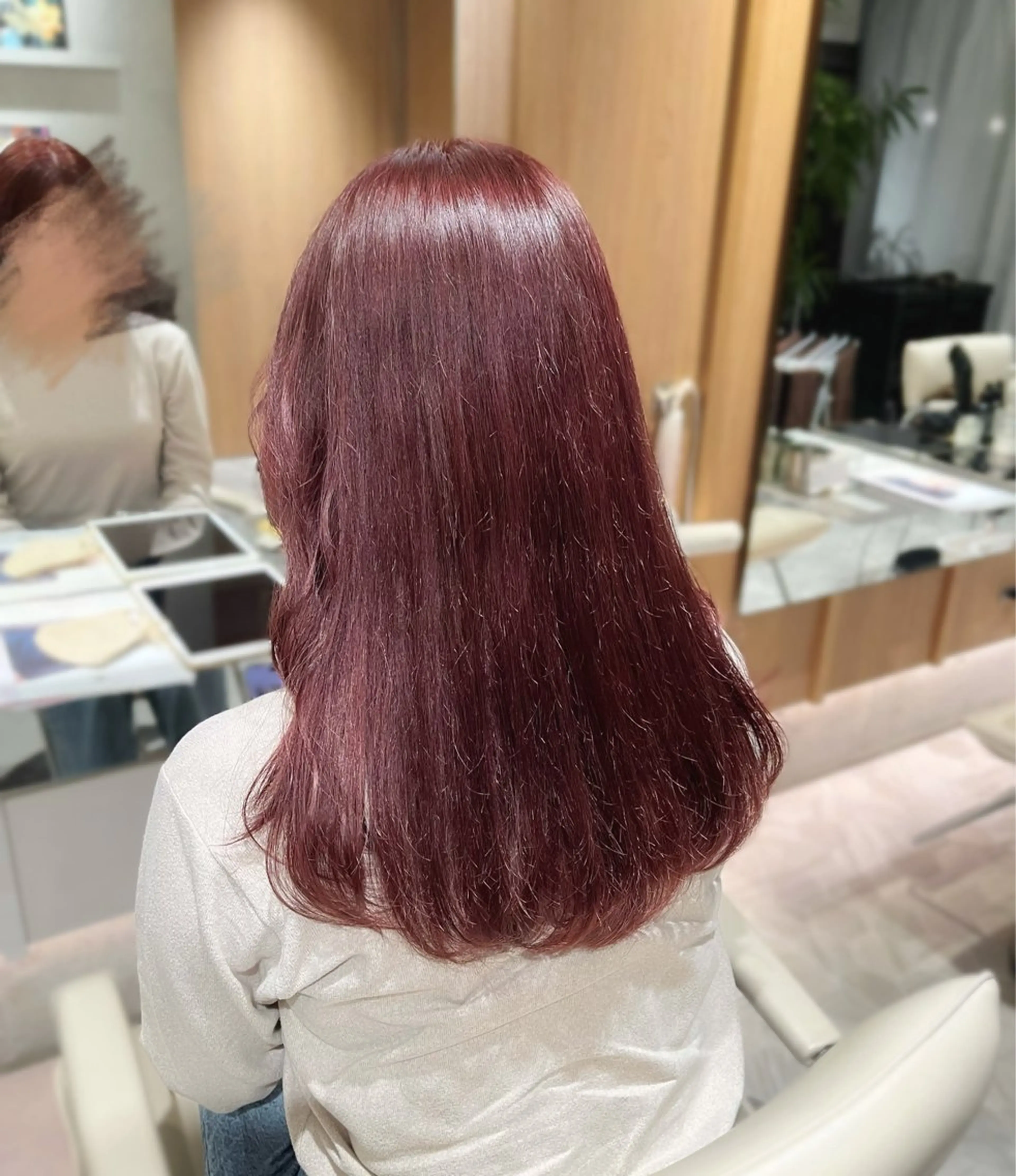 セミロング カラー ヘアカラー トリートメント 艶髪カラー/ レイヤー/yuiのヘアスタイル