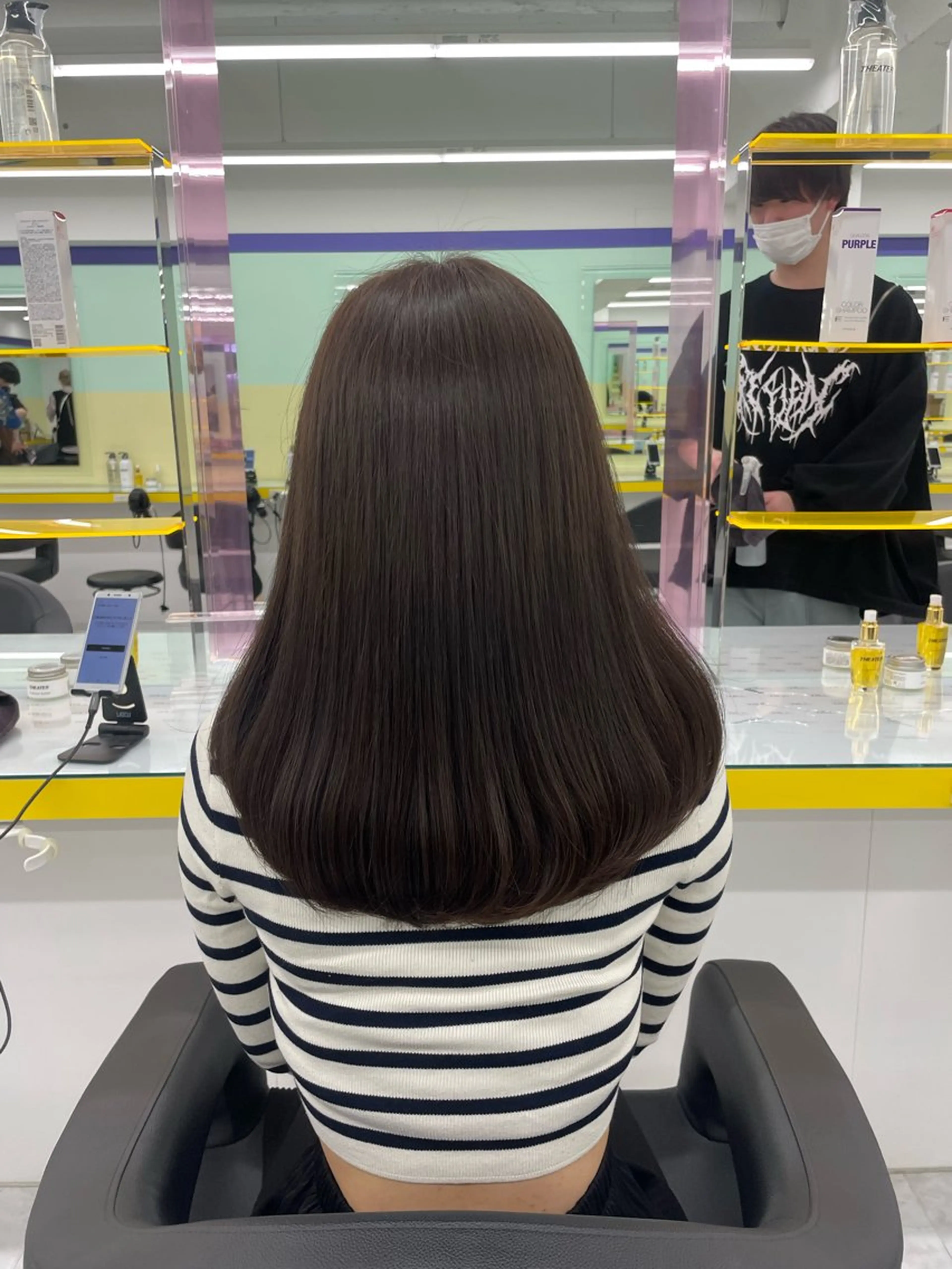 ロング カラー カット ヘアカラー トリートメント 🦋色落ち綺麗カラー メンズYUZU🦋‪のヘアスタイル