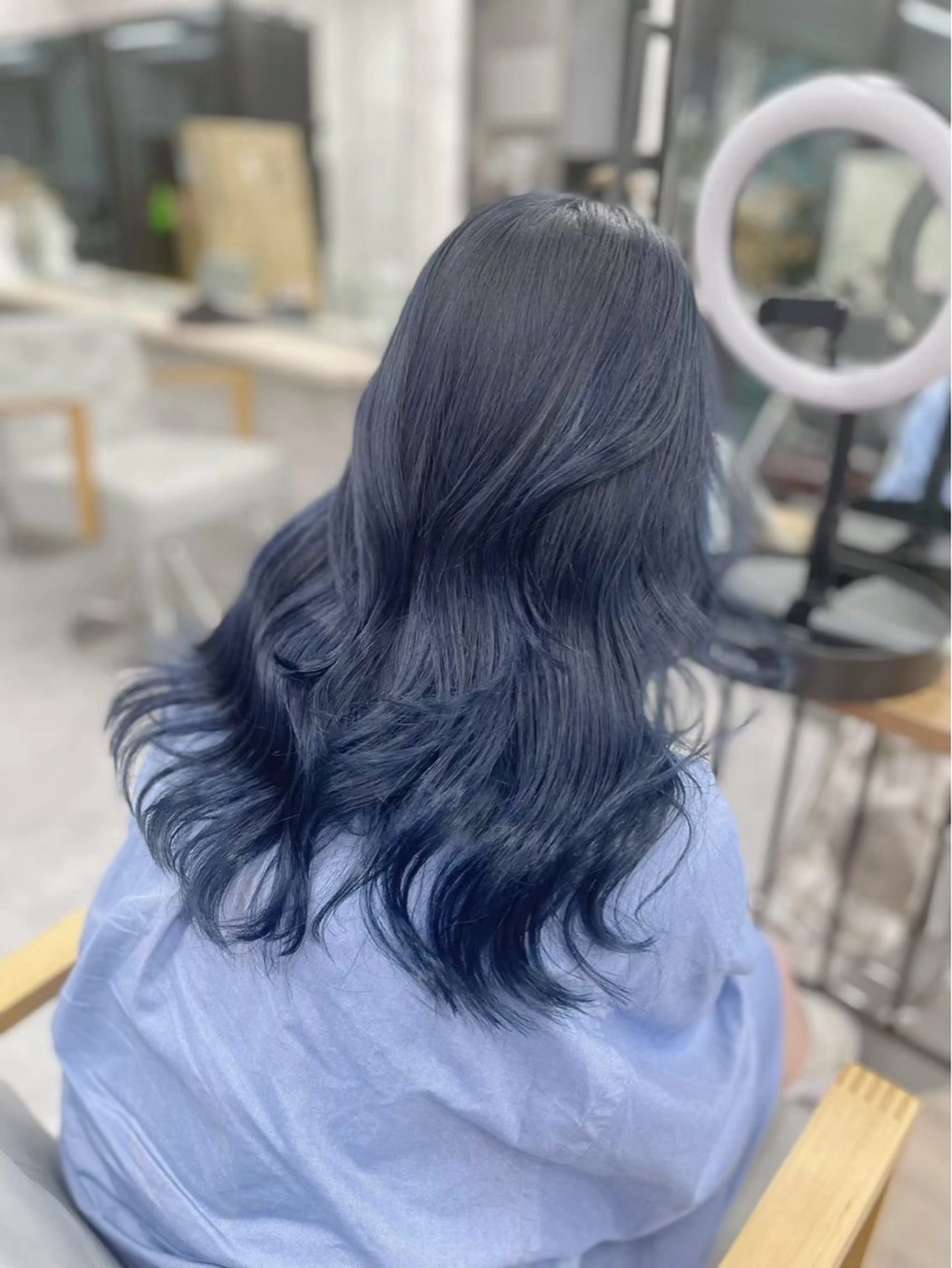 ロング ヘアカラー 【韓国系ハイトーン】 🇰🇷SOGO🩶のヘアスタイル