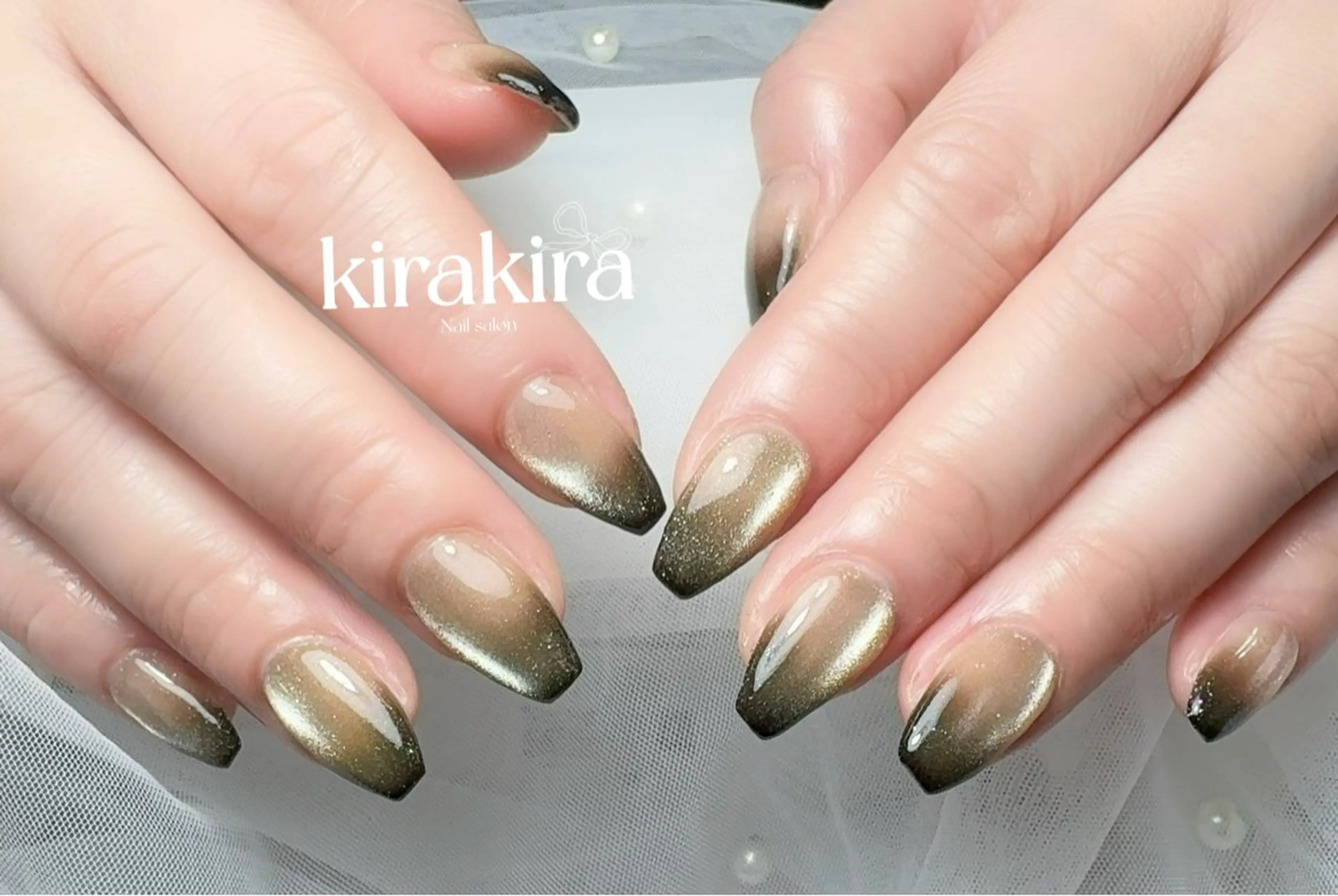 ネイル フットネイル グラデーション キラキラネイル シンプルネイル Kirakira Nail salonのネイルデザイン