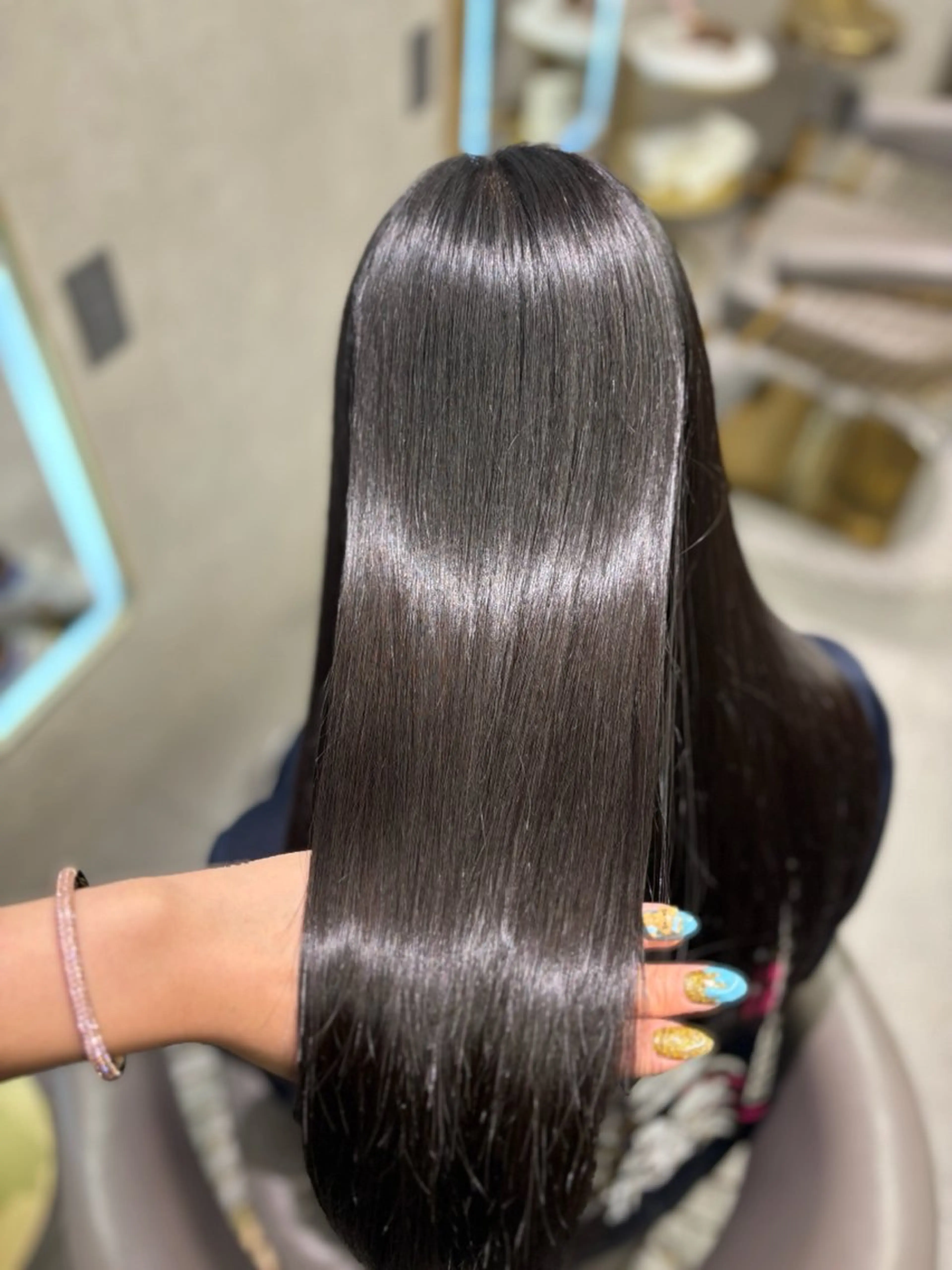 ロング 髪質改善 縮毛矯正 トリートメント 縮毛矯正 🫧艶カラー🫧/ RIRINAのヘアスタイル