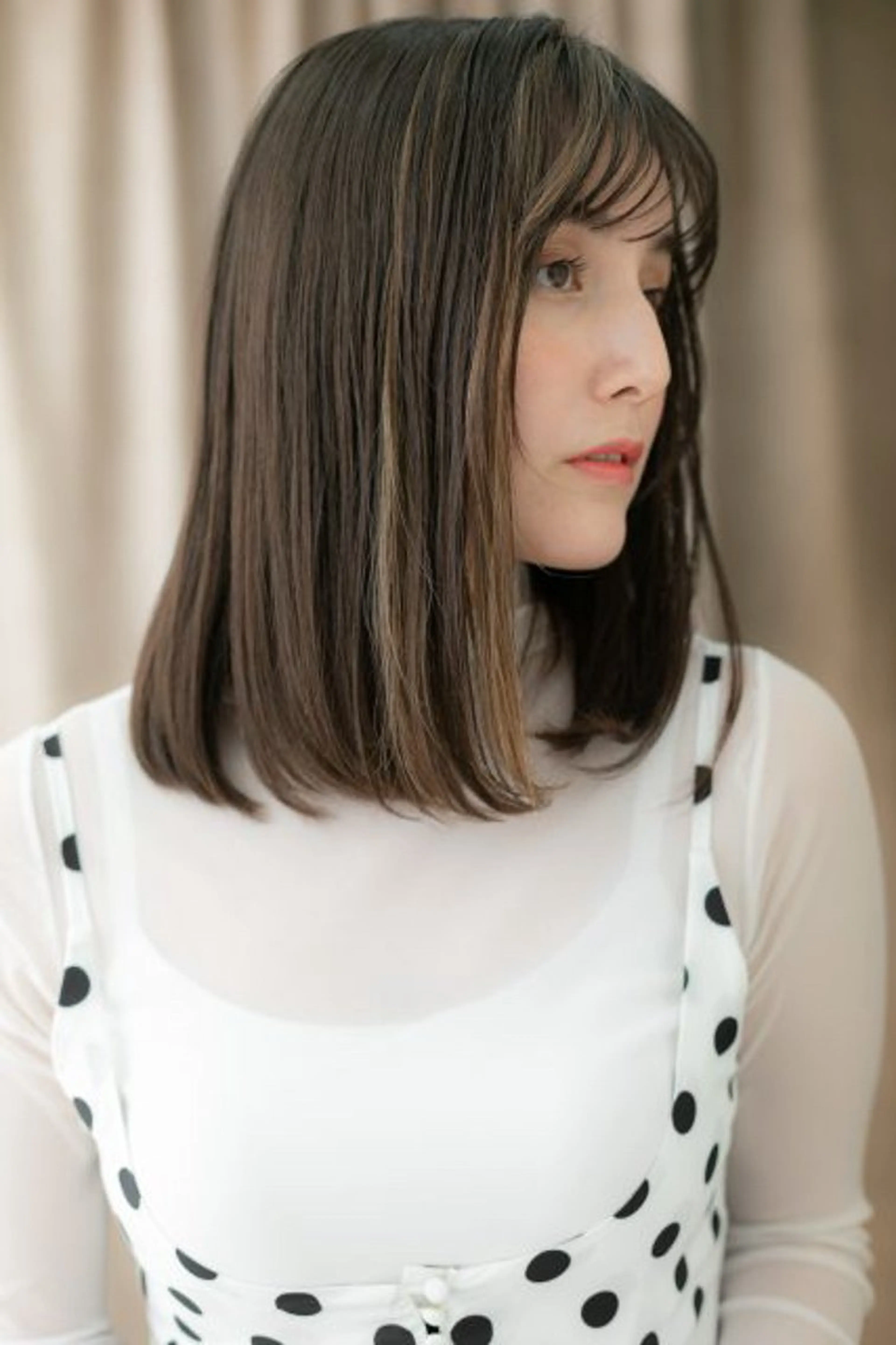 ミディアム カラー パーマ クセ毛解決💠艶髪 縮毛矯正💠棚村竜太のヘアスタイル