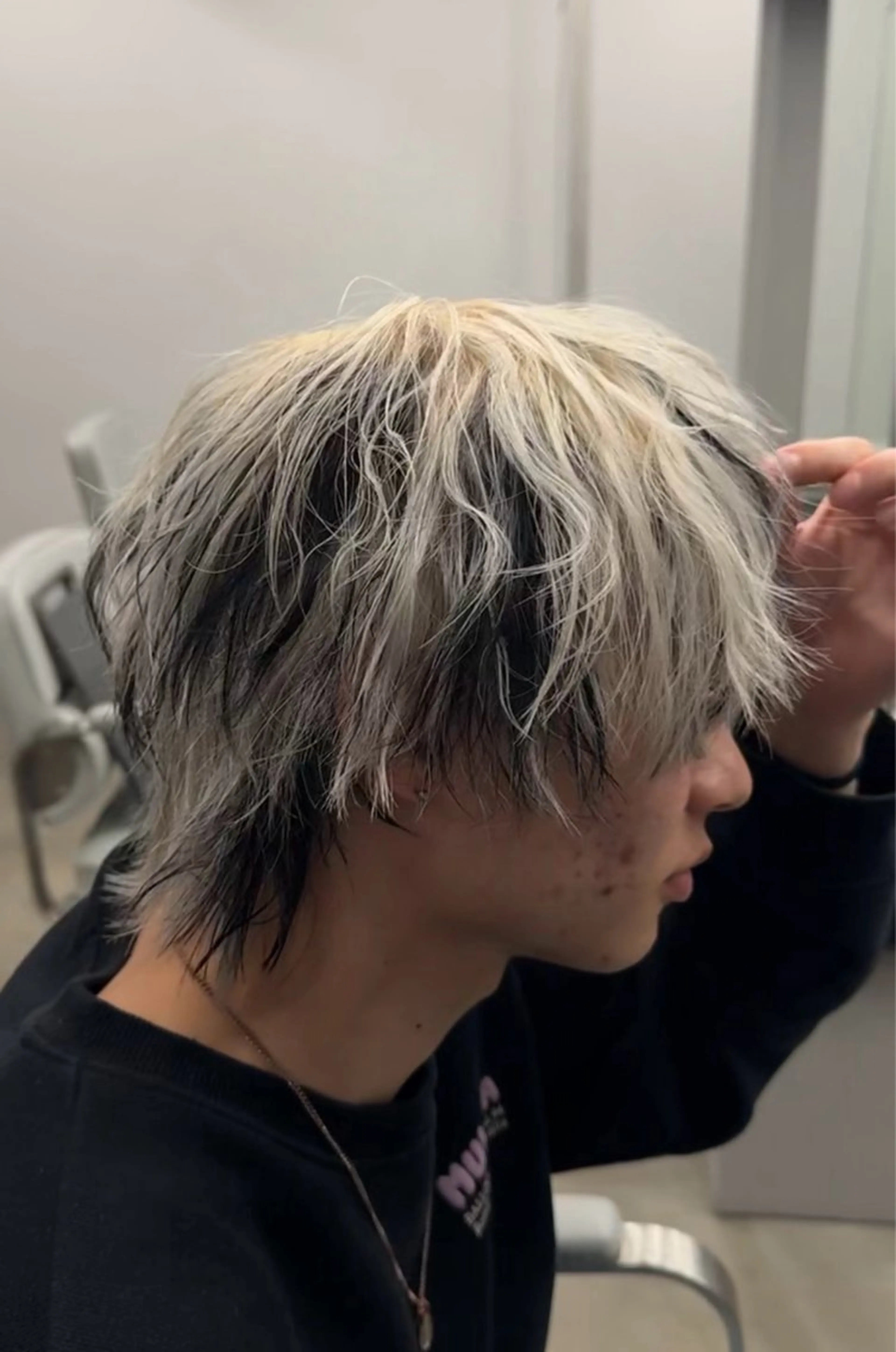 ミディアム カラー メンズ 博多メンズヘア特化 ベップハルキのヘアスタイル