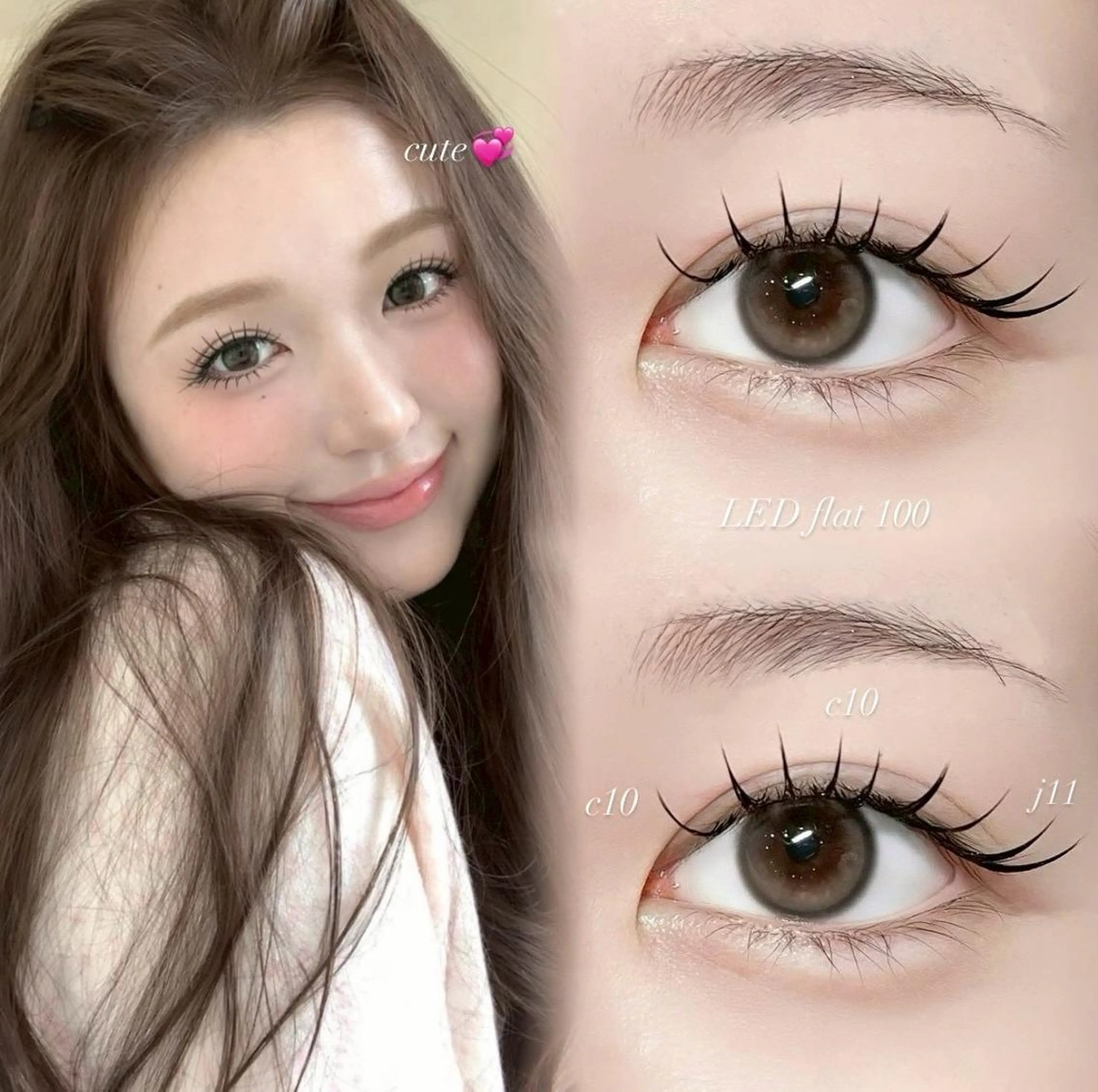 【マツエク練習モデル👒】フラットラッシュ　両目60本（目元撮影/口コミ可能な方限定📸）の写真