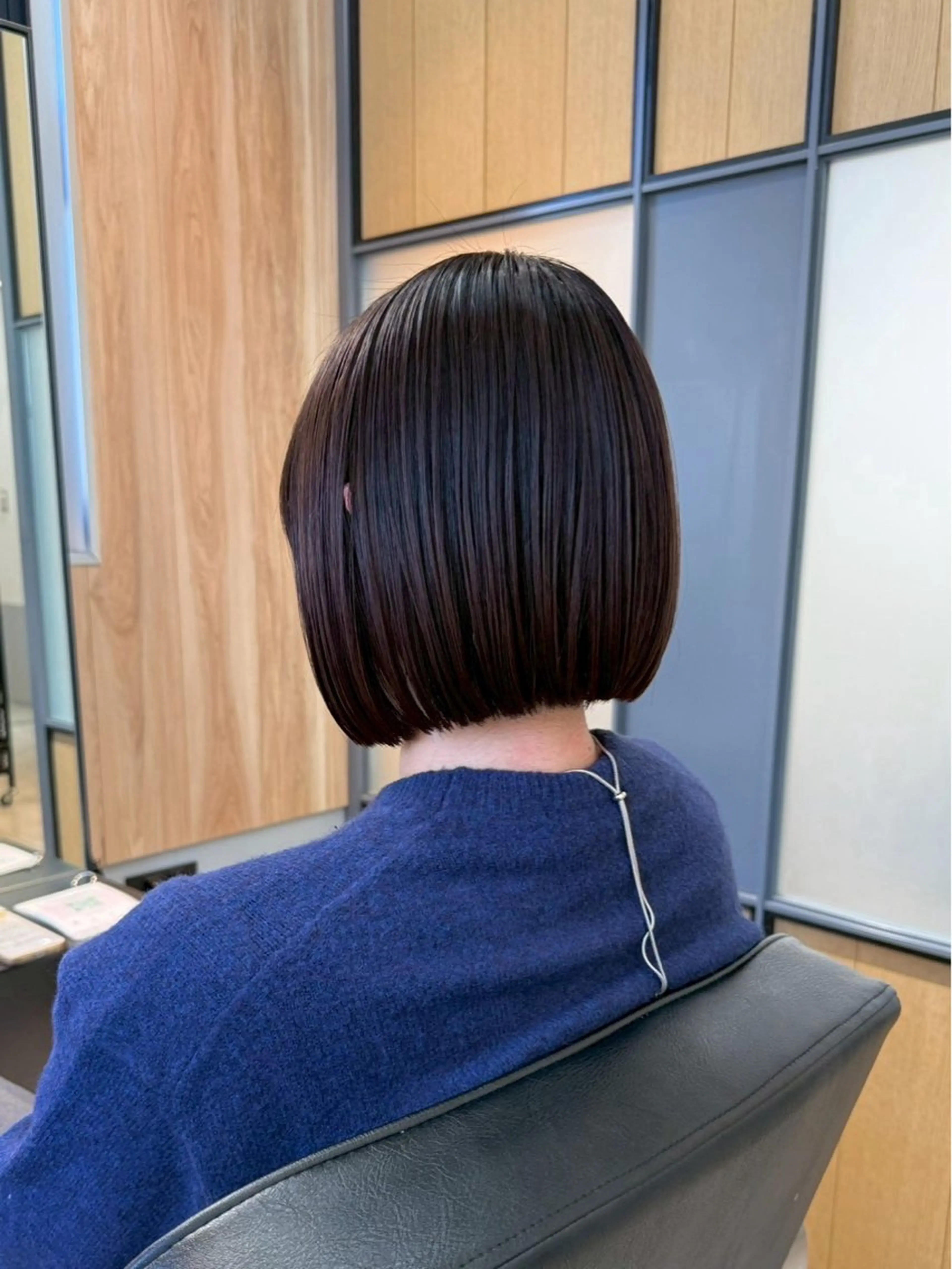ミディアム ボブ カット ioe/髪質改善/ カラー/いしなべさえのヘアスタイル