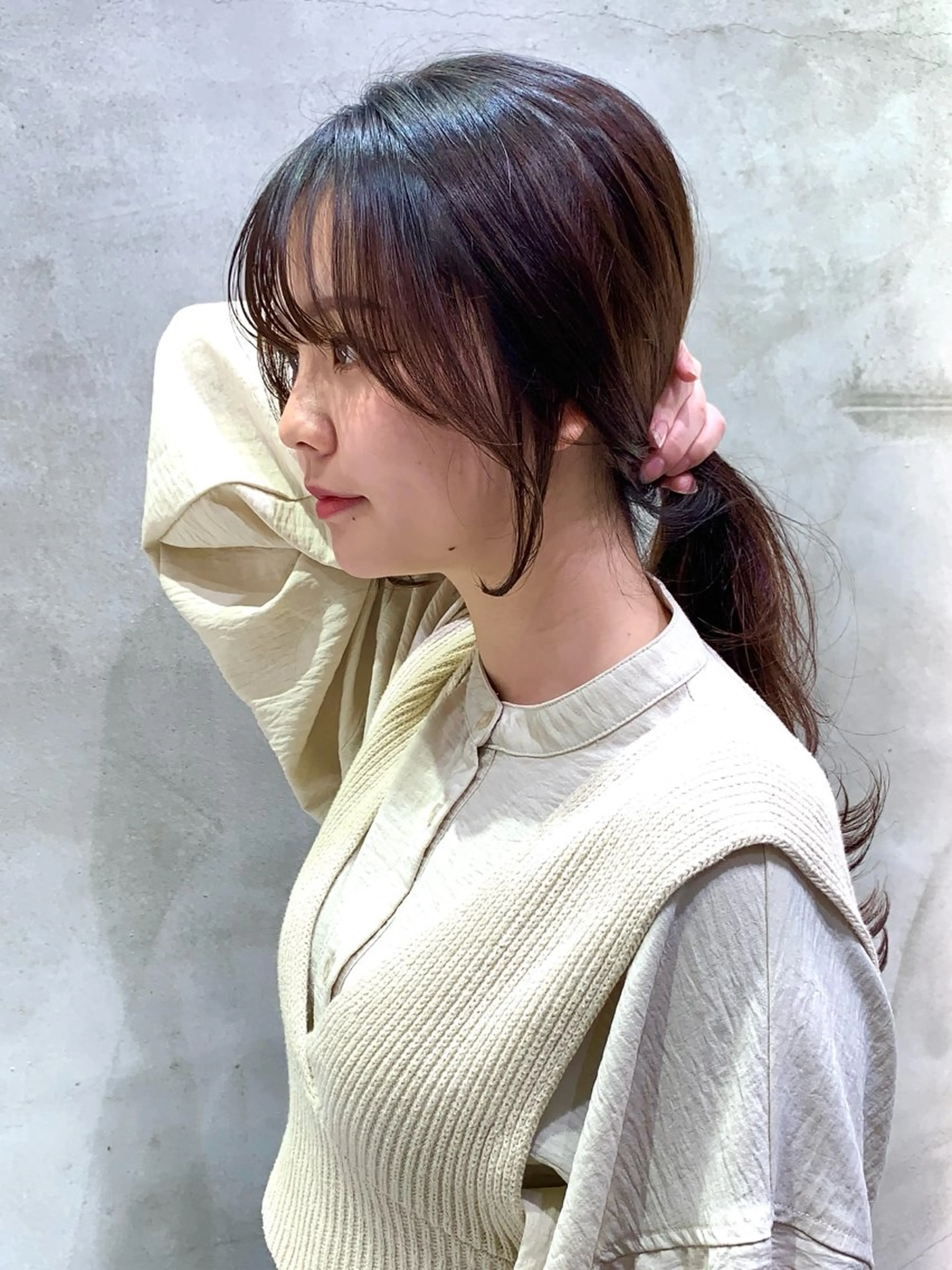 ロング カラー カット ヘアカラー ✨コテ巻き風パーマ ✨川合佑哉のヘアスタイル
