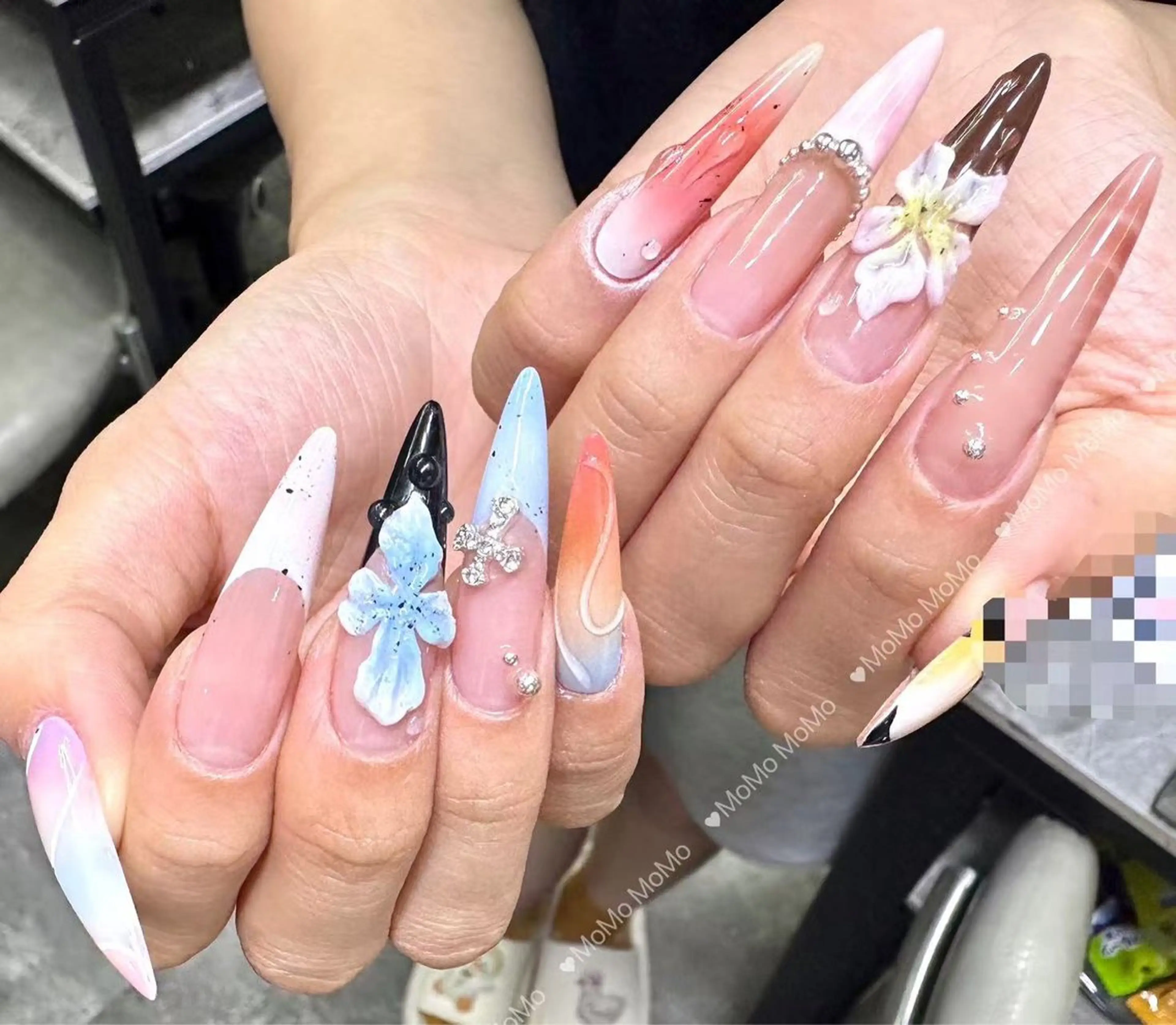 ネイル ニュアンスネイル ワンホンネイル MOMO 川崎所属・moriki nailのネイルデザイン