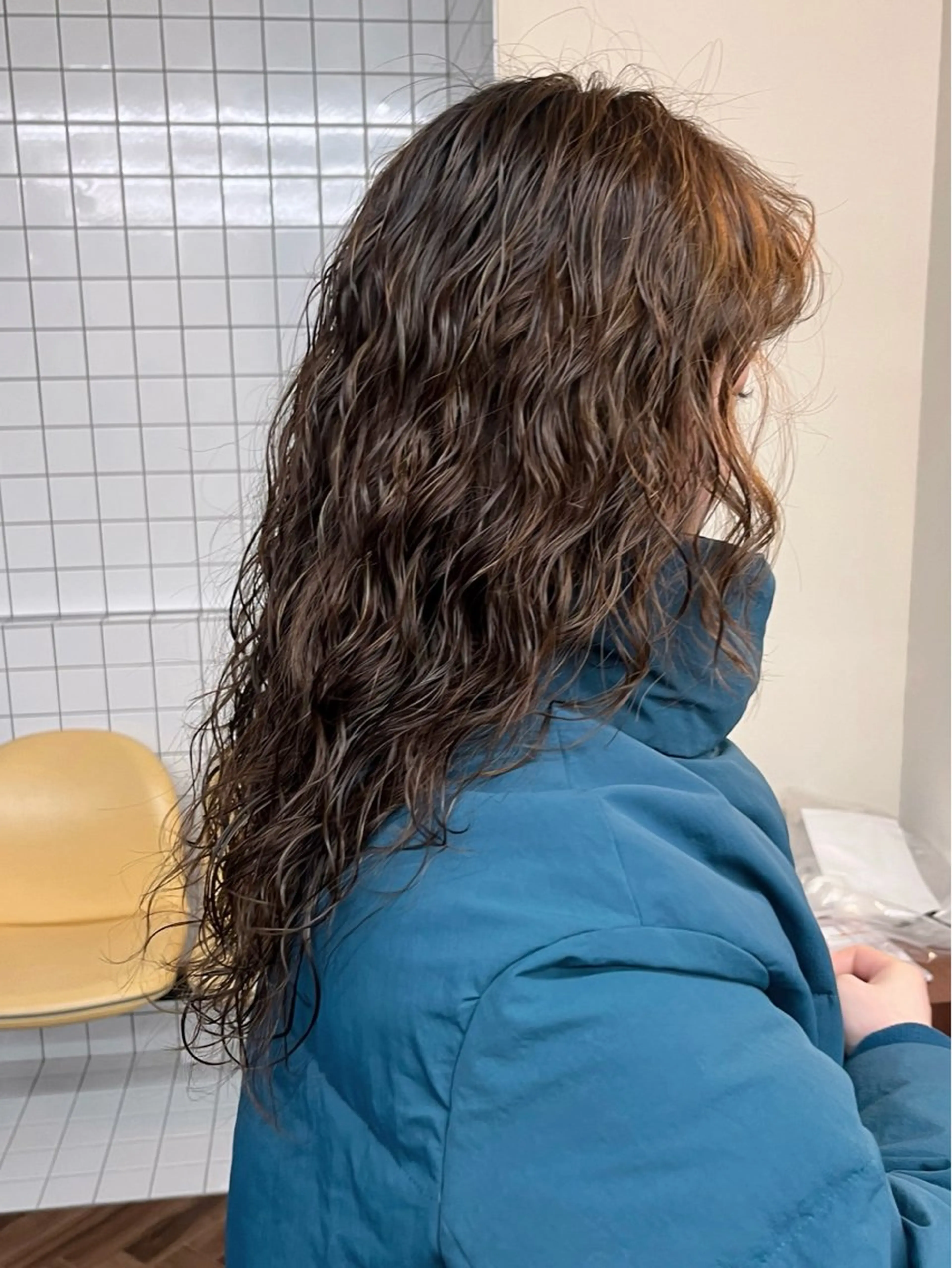 ロング パーマ ロング ボブパーマ/パーマ ウルフパーマのヘアスタイル