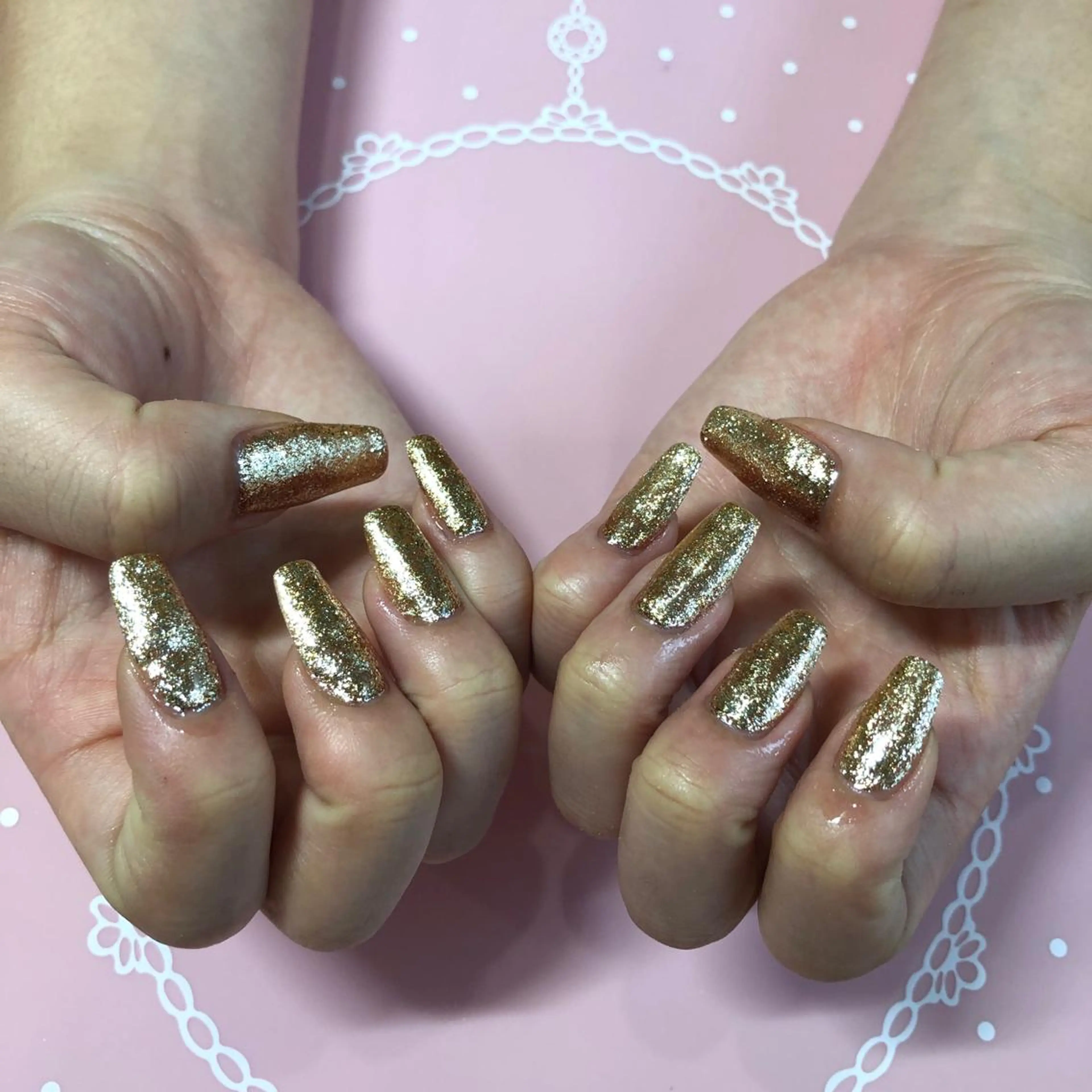 ミディアム ネイル ハンドネイル 《LB》ラブリエ Nail&eyeのマツエク・マツパデザイン
